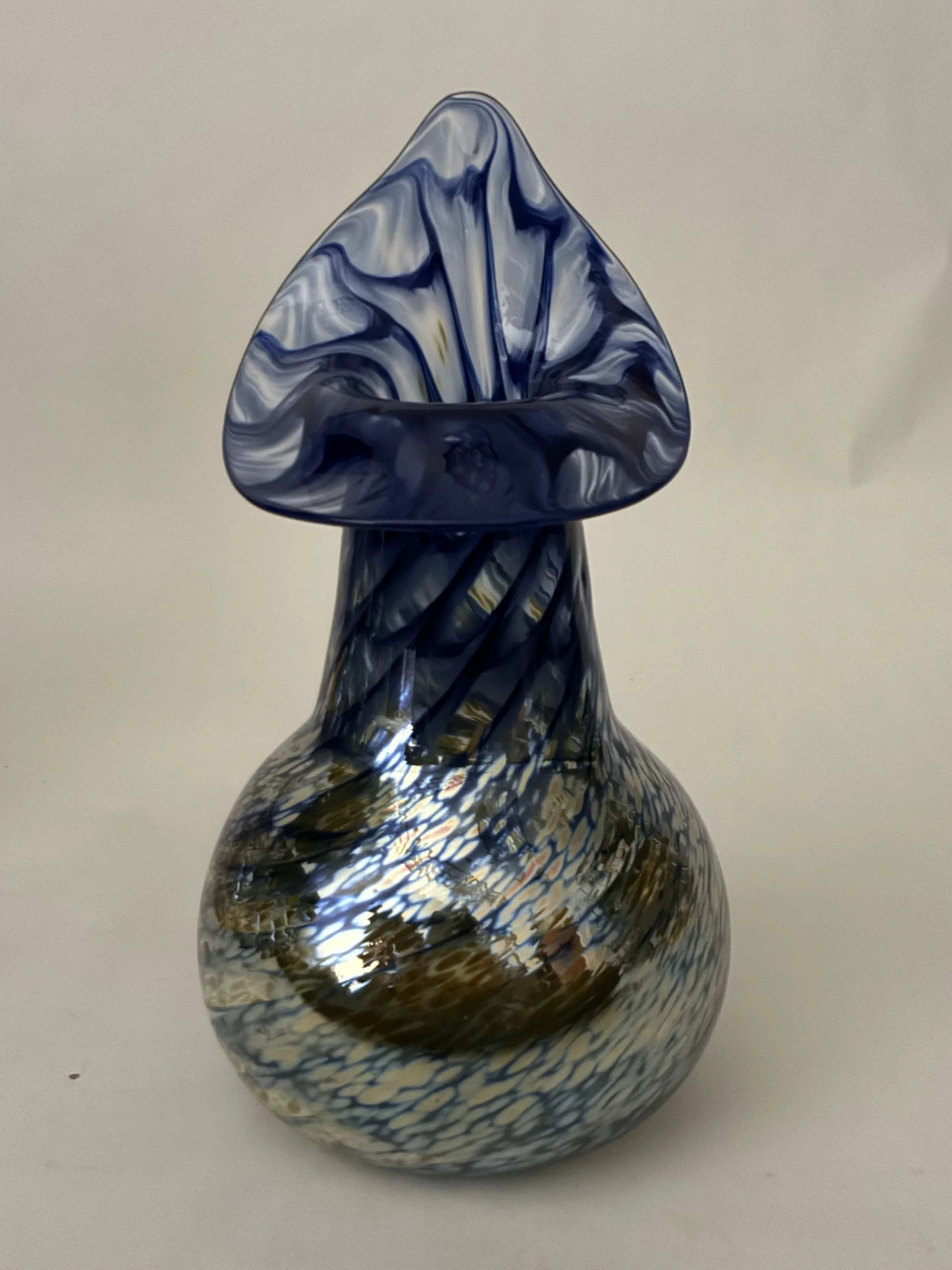 Blue Pitcher Pot Vase Reduced