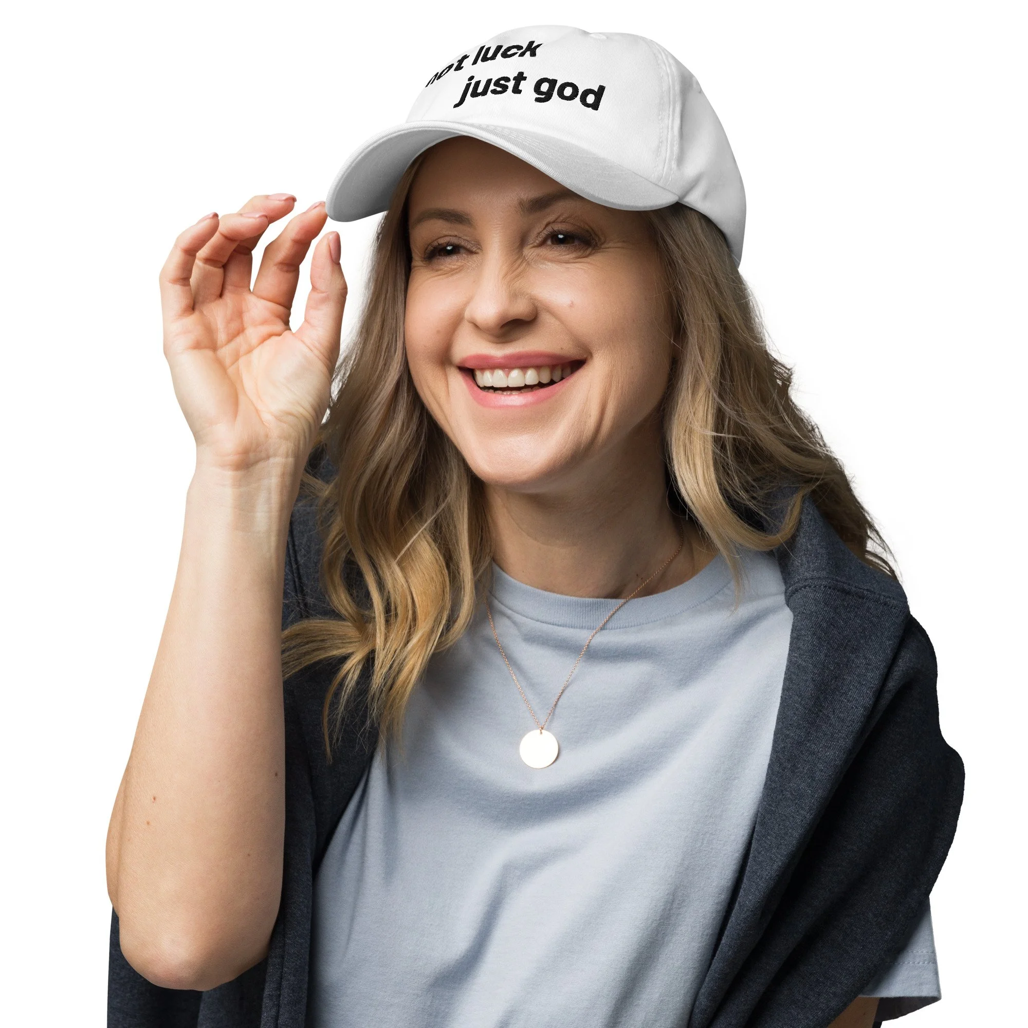 (not luck, just god) hat