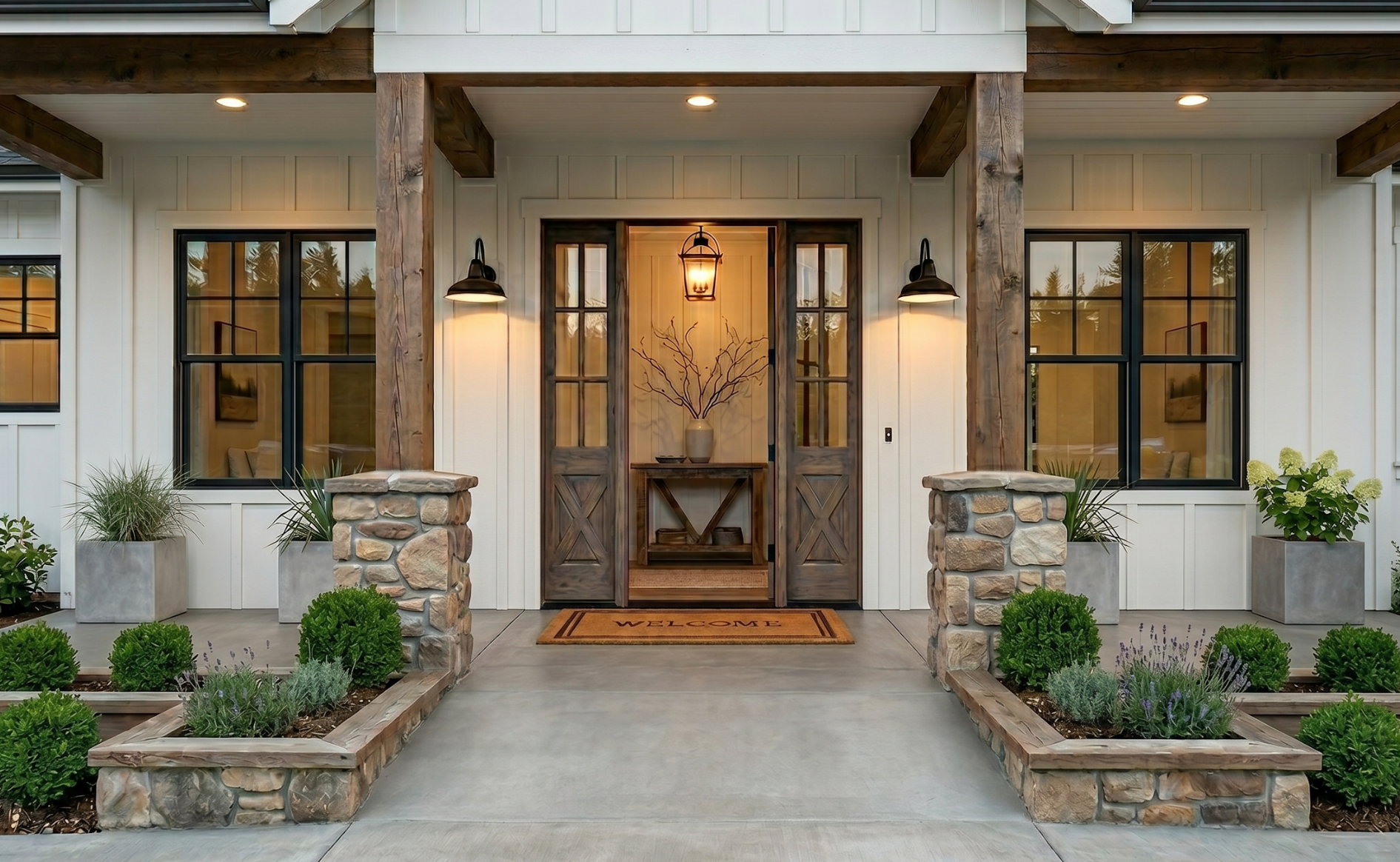 barrier free front porch home entry