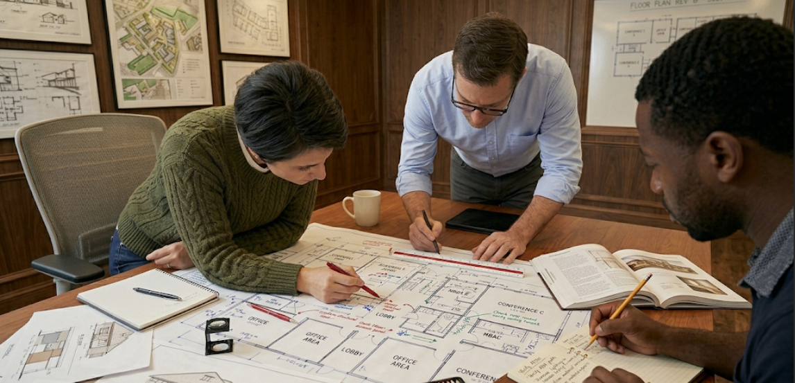 image of a floor plan accessibility consultation