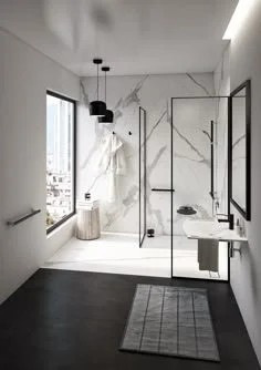 Accessible bathroom, Roll-in shower, roll-under sink