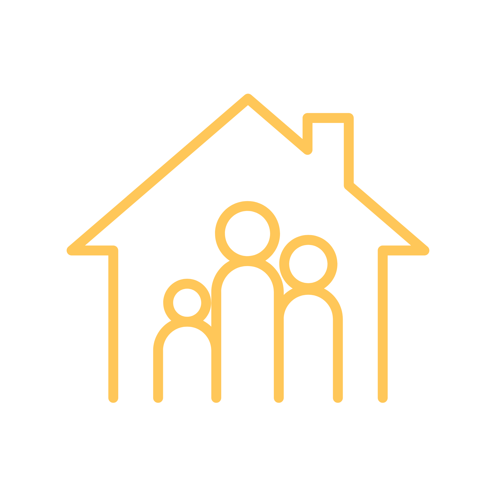 Yellow house icon