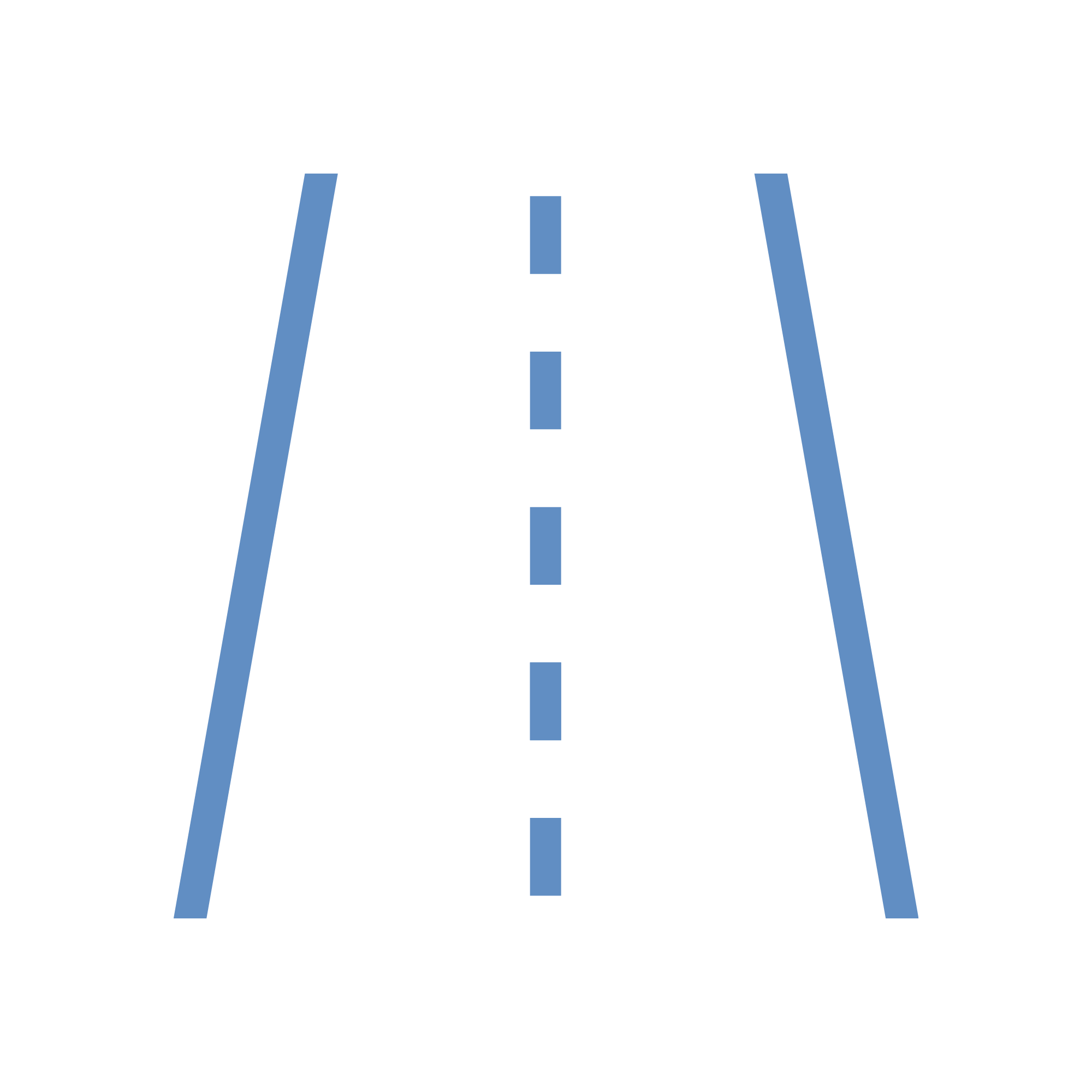 Blue road icon