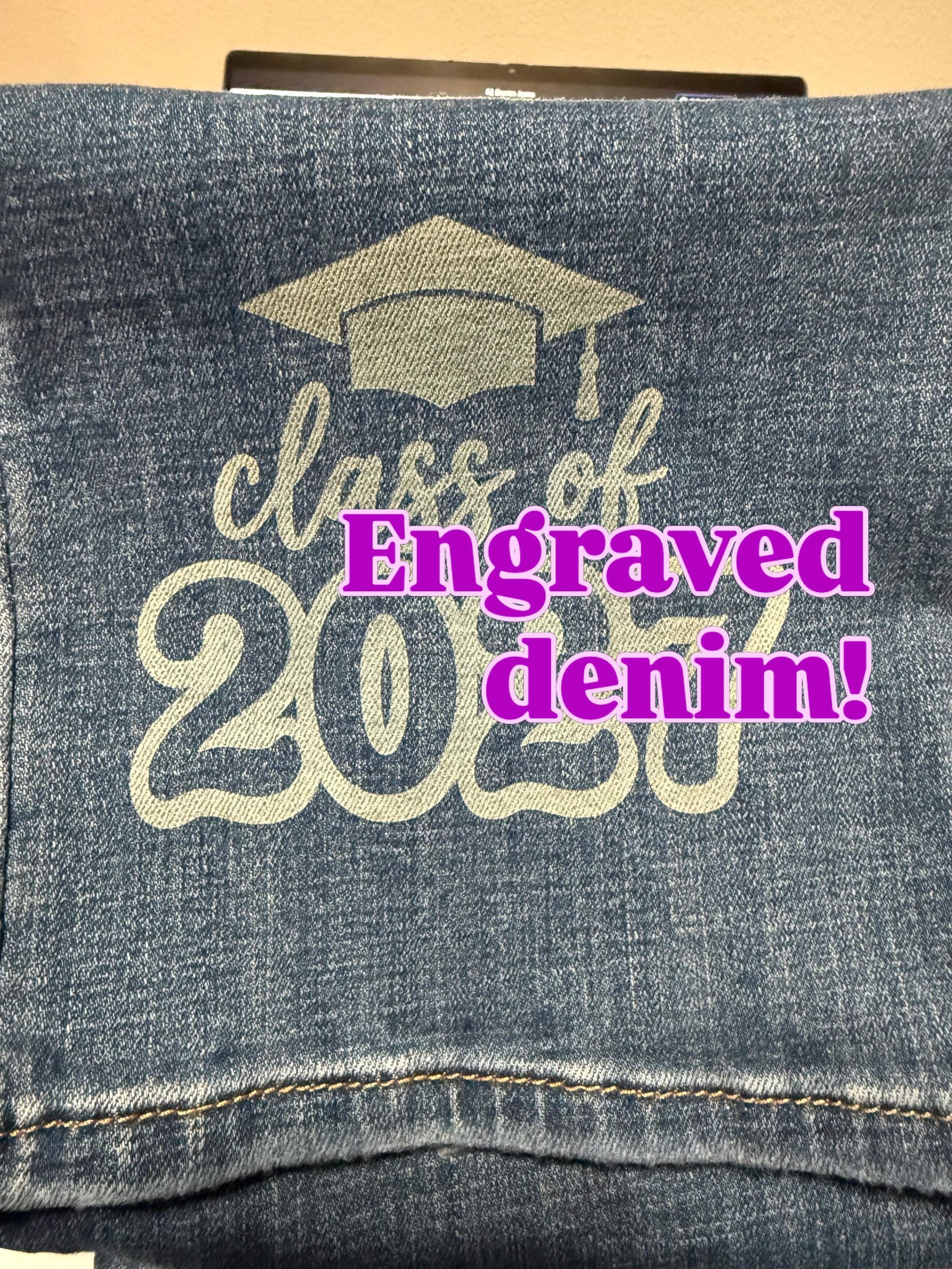 Custom Denim Engraving