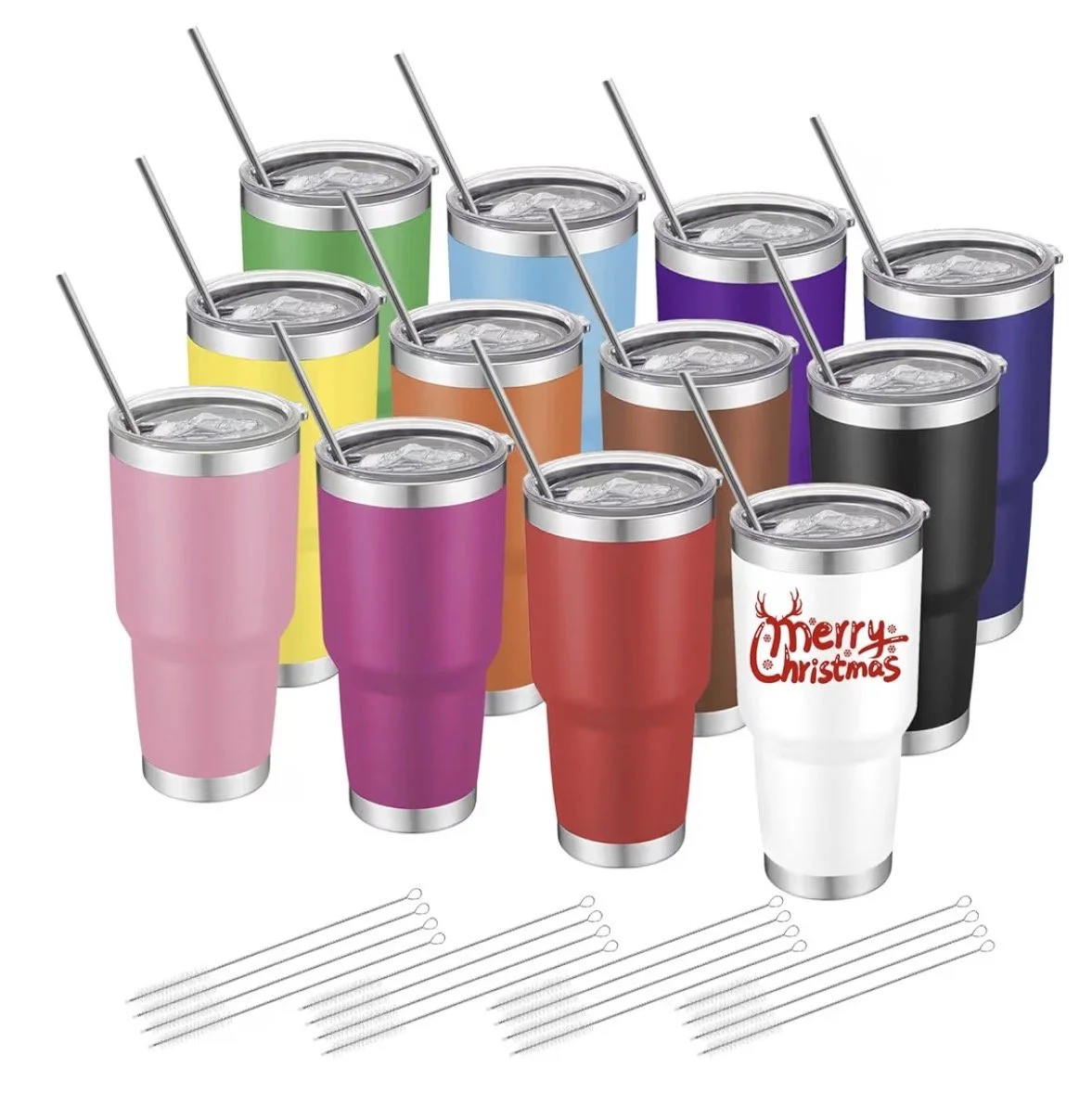 30oz Stainless Steel Double Wall Vacuum Travel Tumbler