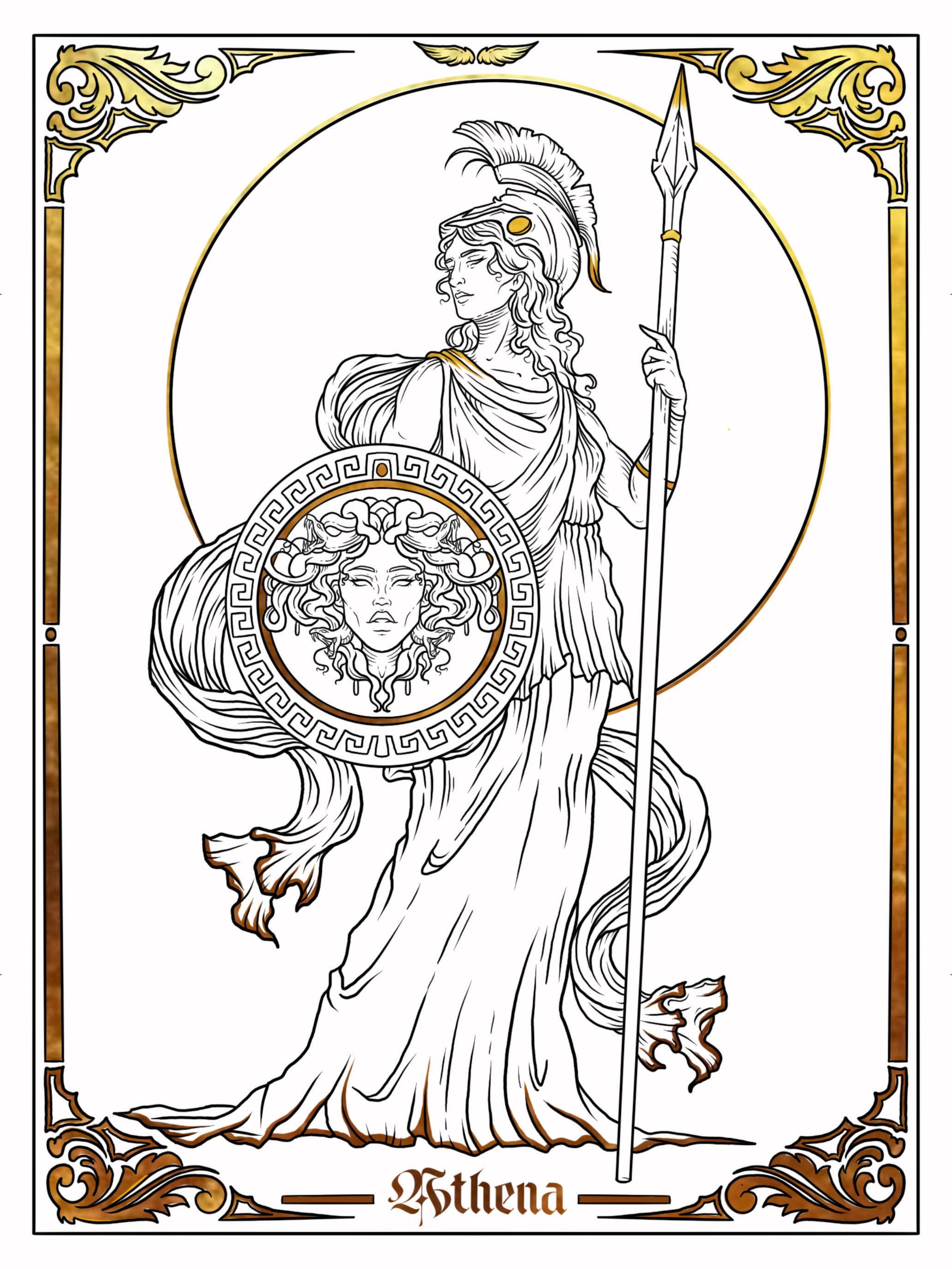 Carte de Tarot « Athena »