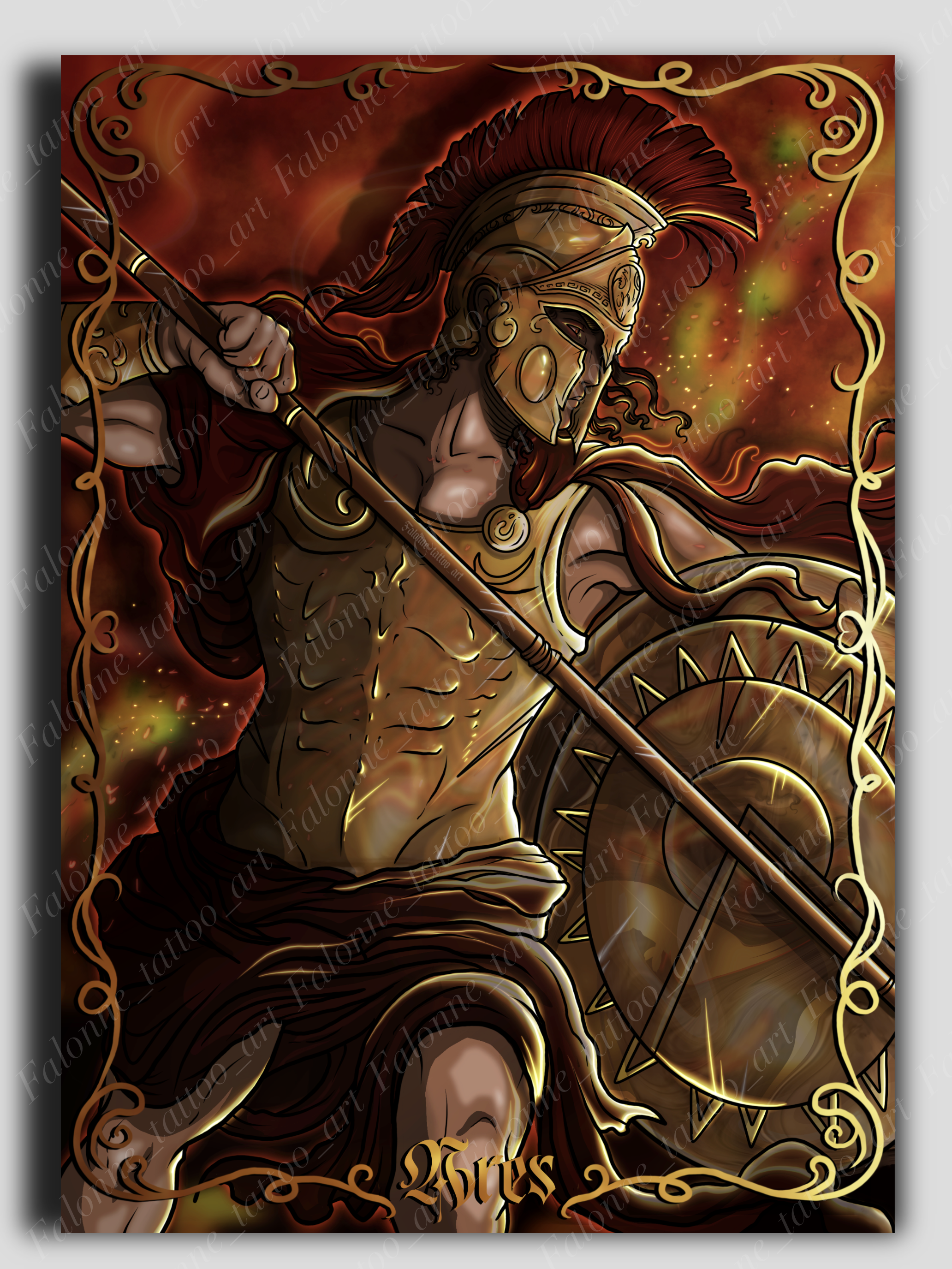 Print-Illustration Ares