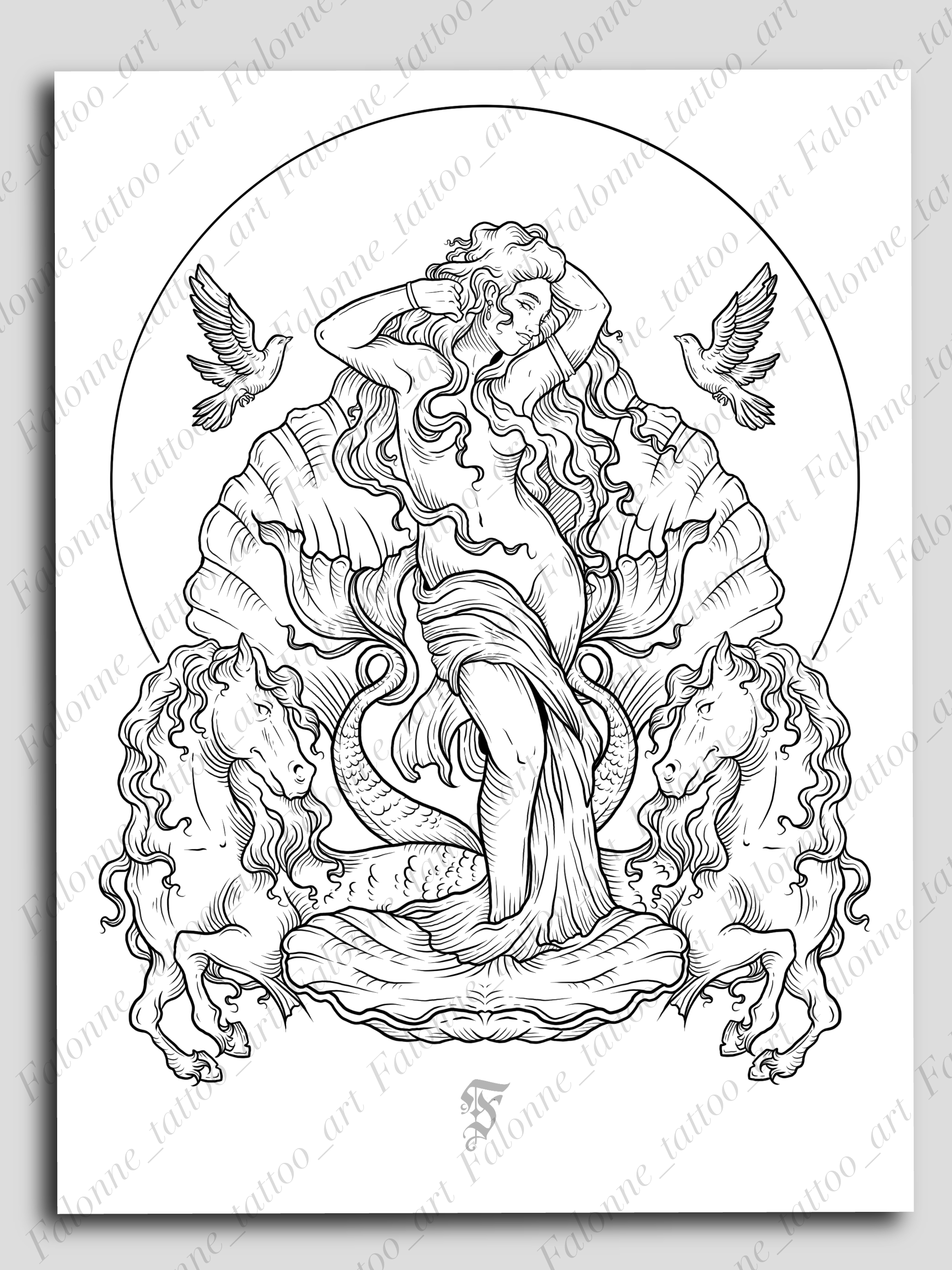 Print-illustration Aphrodite