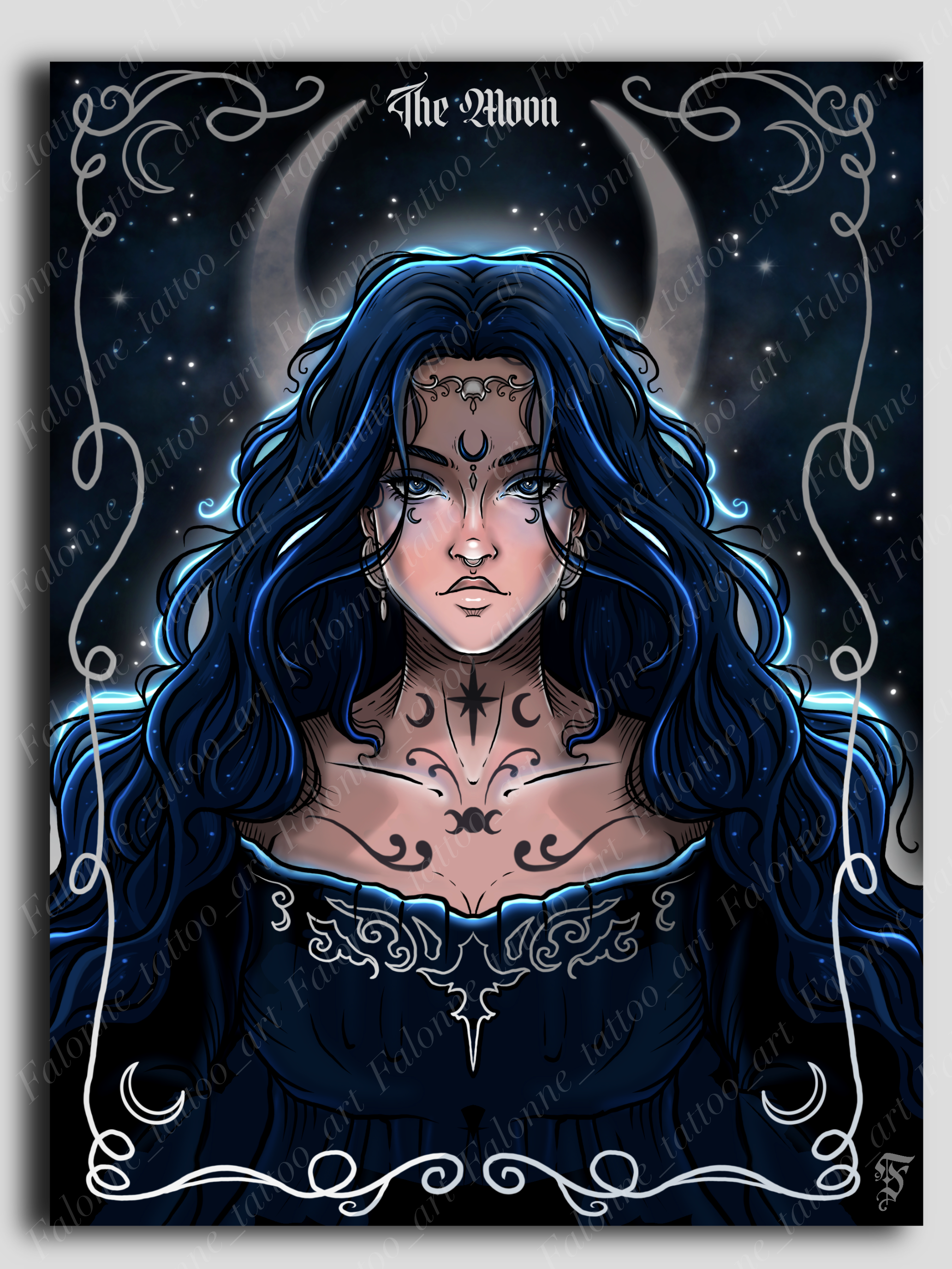 Print illustration "The Moon"