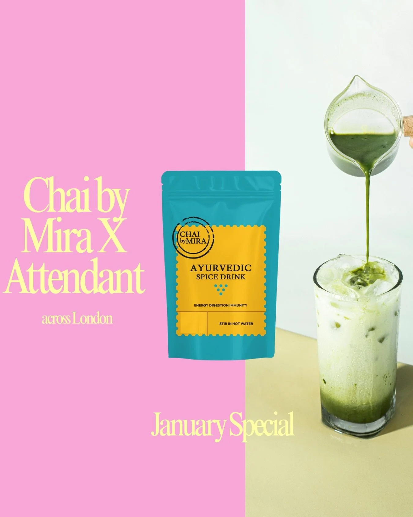 Our newest collaboration&hellip; Ayurvedic Matcha @attendantcoffee 

Blended with warming Ayurvedic spices including ginger, clove, nutmeg, black pepper, cinnamon and cardamom, Ayurvedic Matcha adds depth, aroma and gentle heat, making it especially 