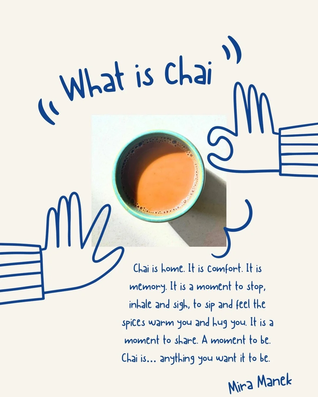 What is chai for you? ☕️ Let us know and share with a chai lover 🤗 

#chai #chailove #chailatte #londonchai