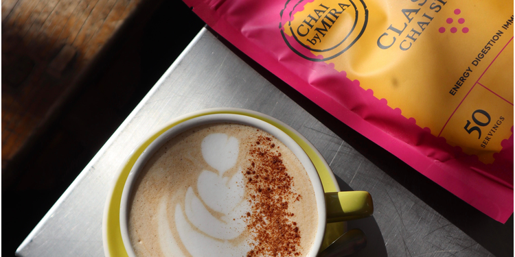 A cup of chai and the Classic pouch