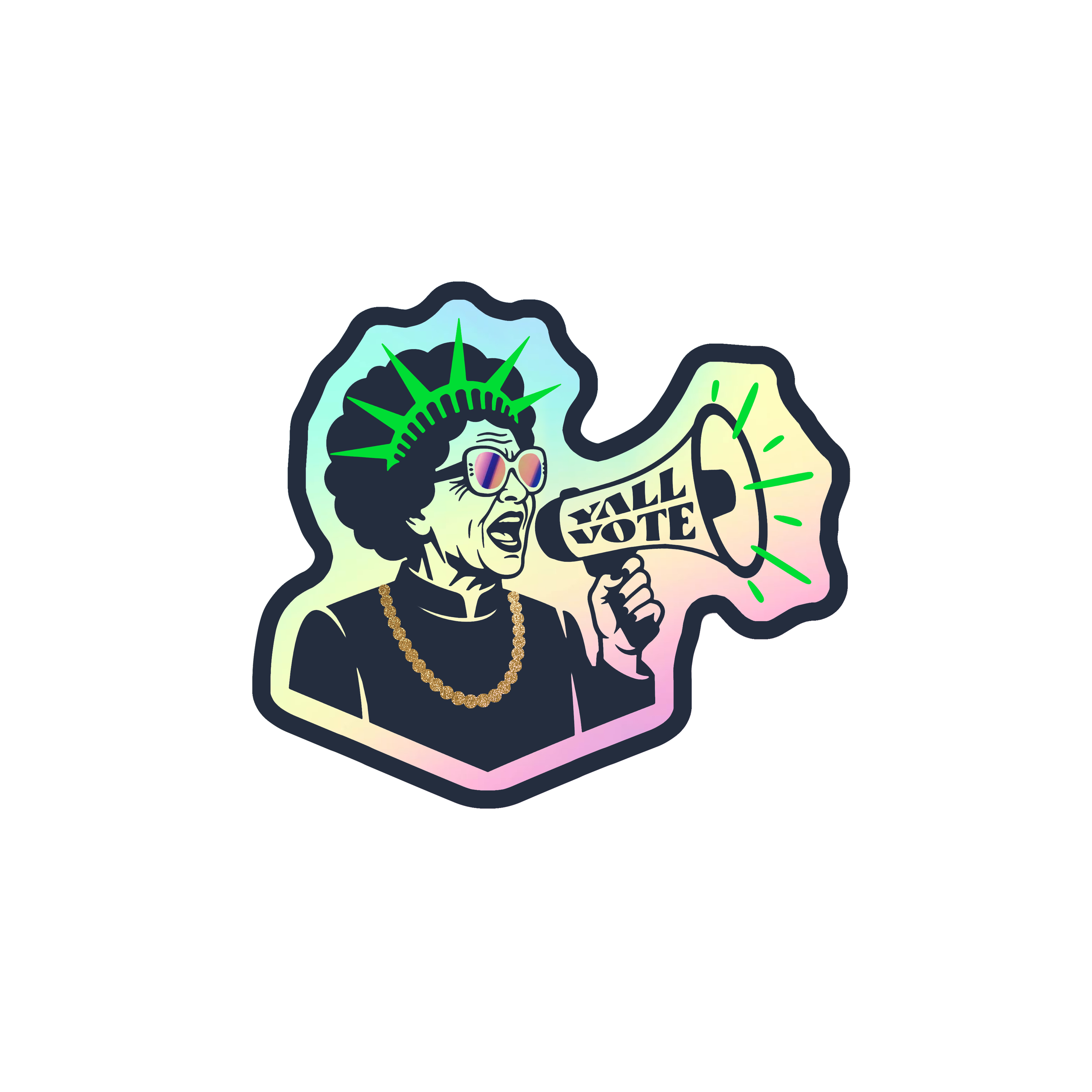 "Protest Granny" Sticker – YALLvote Edition