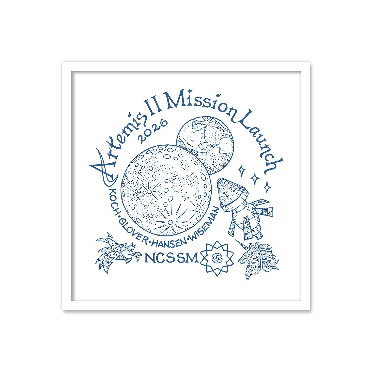 "Artemis II Mission Launch" Fine Art Print by Joe Liles — Benefiting Visual Arts at NCSSM