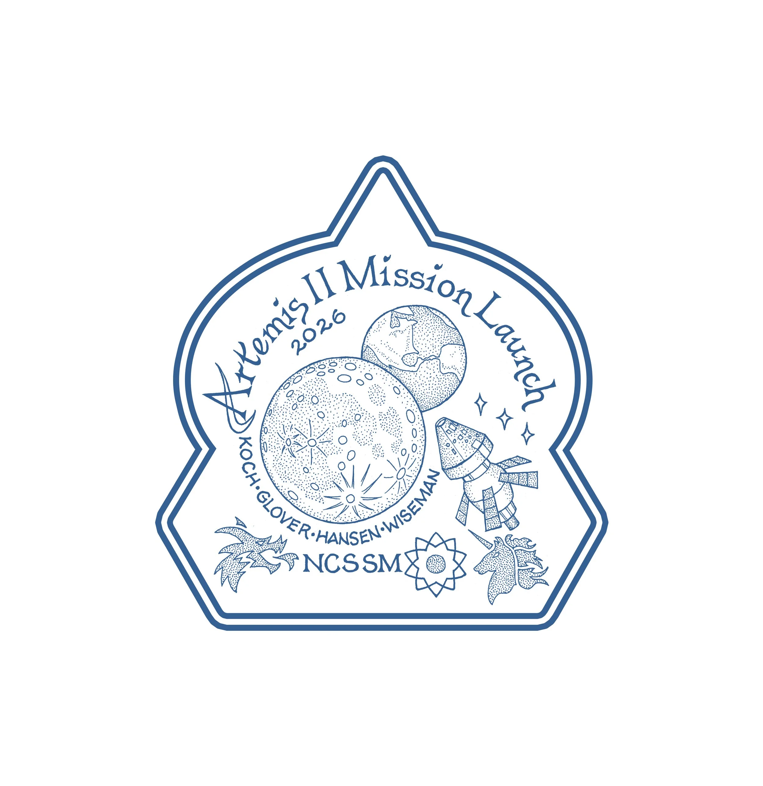 Artemis II "Mission Patch" Sticker Set