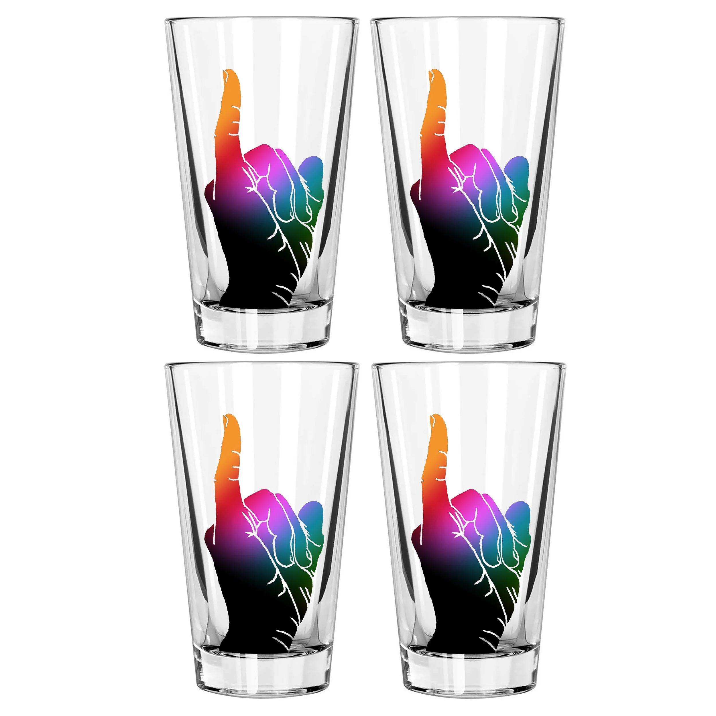 4x pint glass uni salute rainbow changing.jpg