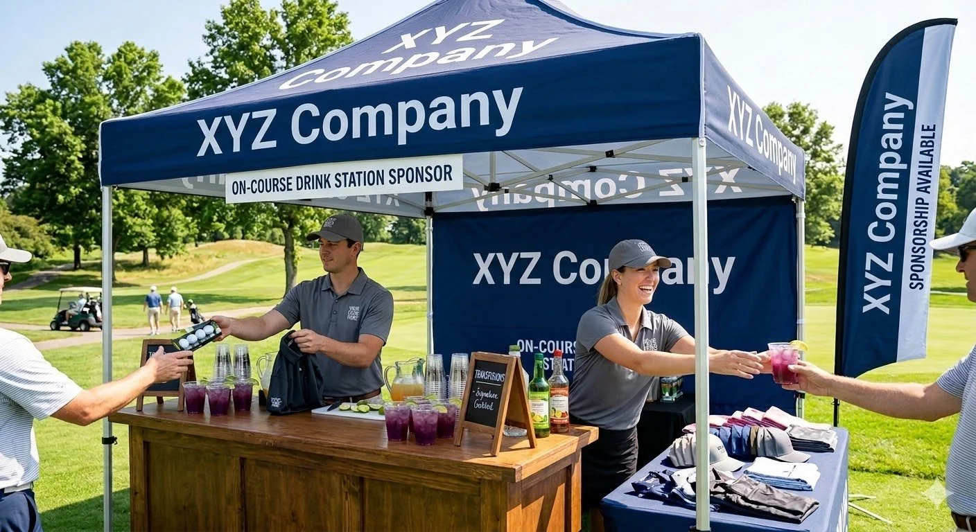 On-Course Drink Station - Platinum Sponsors