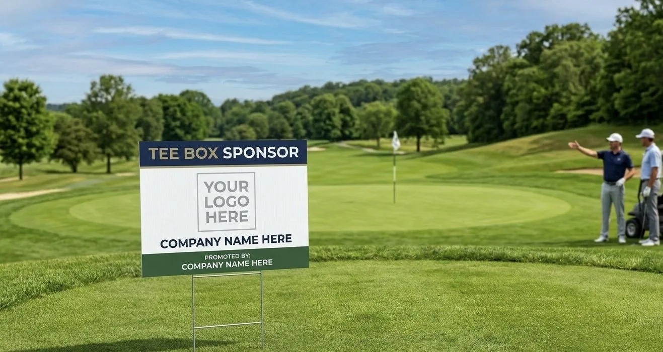 Tee Box Sign - Silver Sponsors