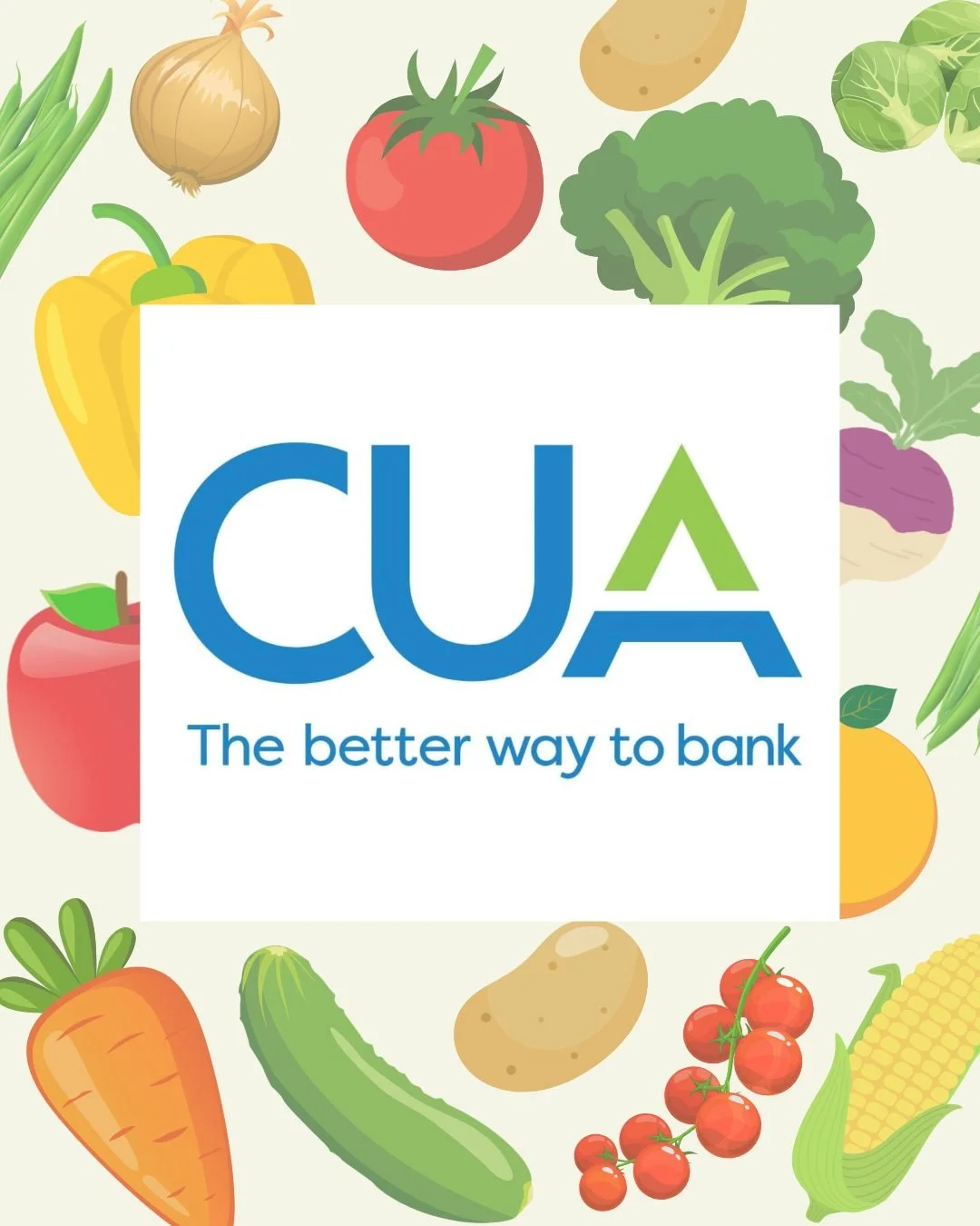 We are so excited to share that we received a $2500 grant from our friends at @yourcua to support our Back-to-School Produce Giveaway Event this August!! Thank you to the team for their incredible support, and for banking on our little veggie sale 🍅