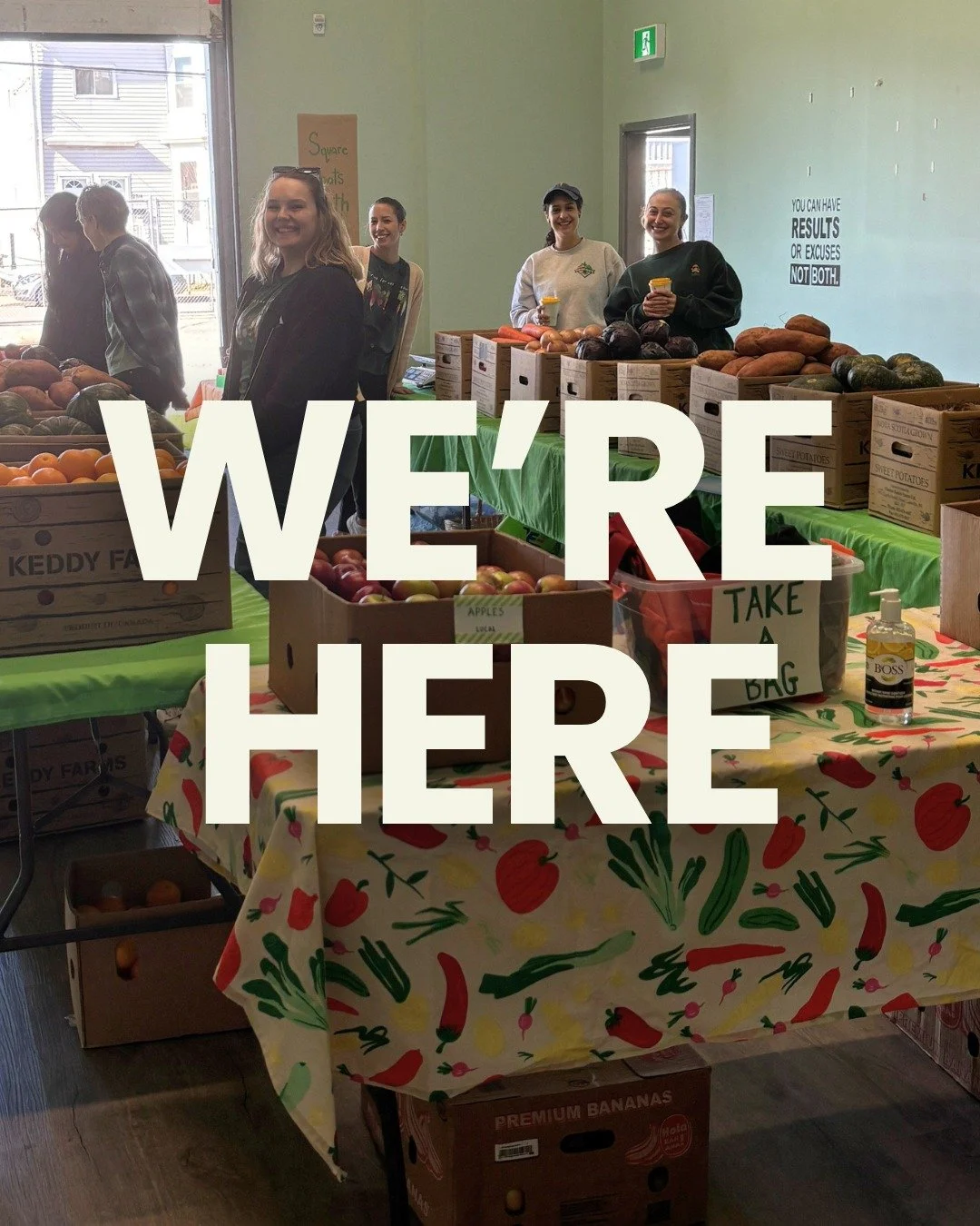 It's Veggie Sale Day!! Our May Sale is taking place today at 2700 Robie St, Halifax, from 10:30 am - 12 pm 🍊🍅🥒

We will have more than 400 lbs of honeycrisp apples, oranges, tomatoes, cucumbers, green peppers, zucchini, buttercup squash, sweet pot
