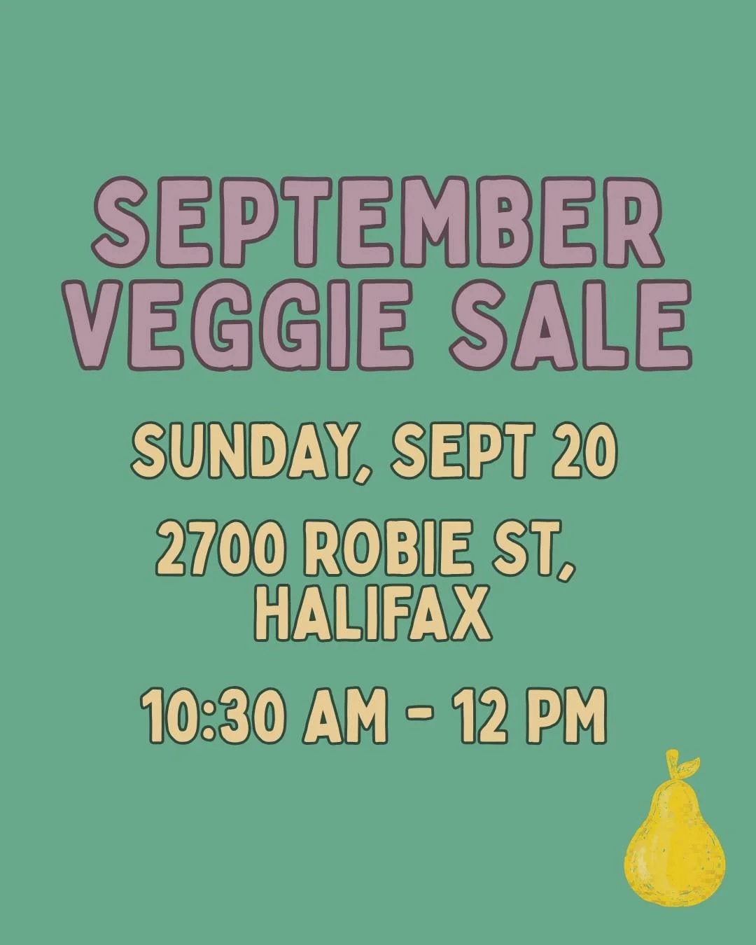 Our September Sale is taking place this Sunday!! 🍅🌽🫑

We will have more than 1800 lbs of apples, pears, corn, tomatoes, cucumbers, beets, green, yellow and red bell peppers, green cabbage, carrots, new potatoes and onions all for just $1/lbs.

We 