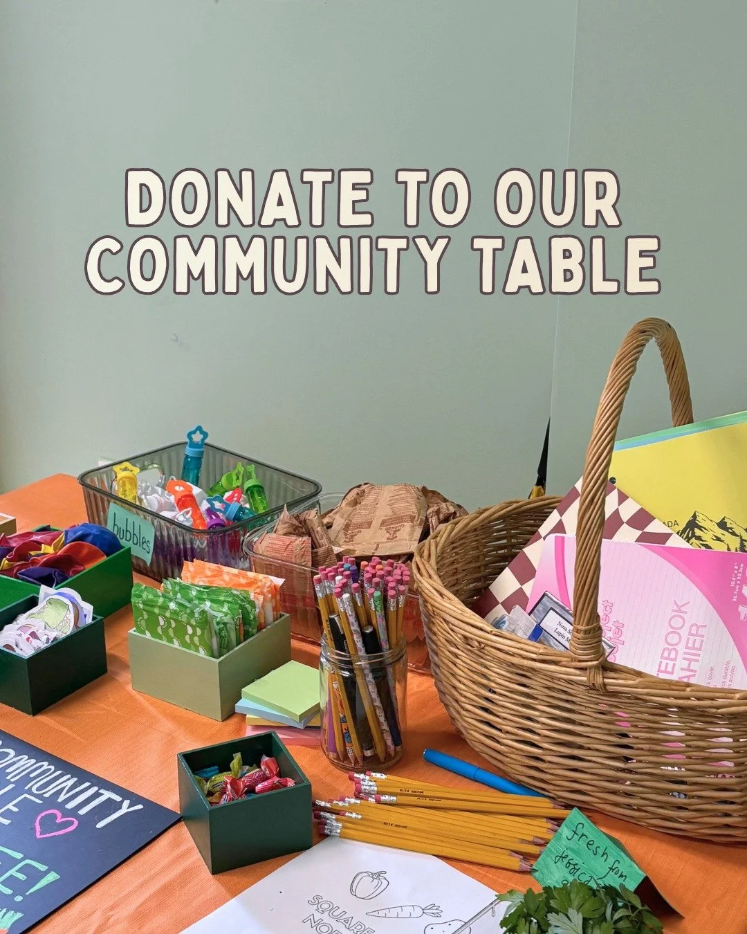 One of our favourite parts of our sales is our Community Table! ✏🌷

This is a space where where neighbours can share fresh items, such as extra mint from your garden or flowers from your yard, with each other for free.

To date, we&rsquo;ve had mint