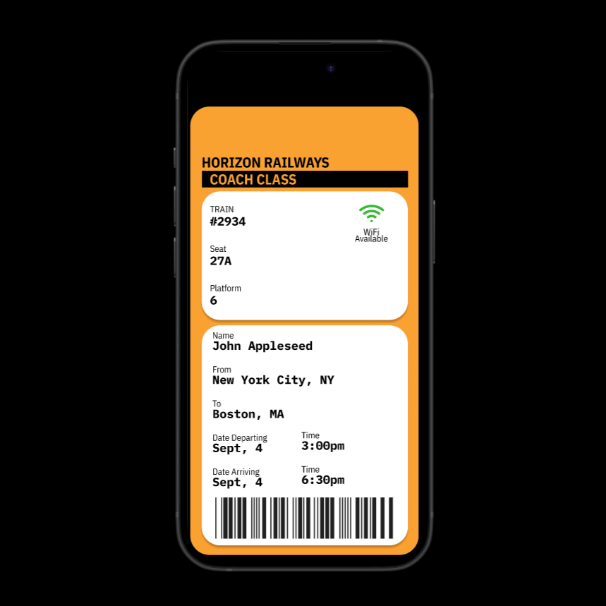 Figma Apple Wallet Ticket