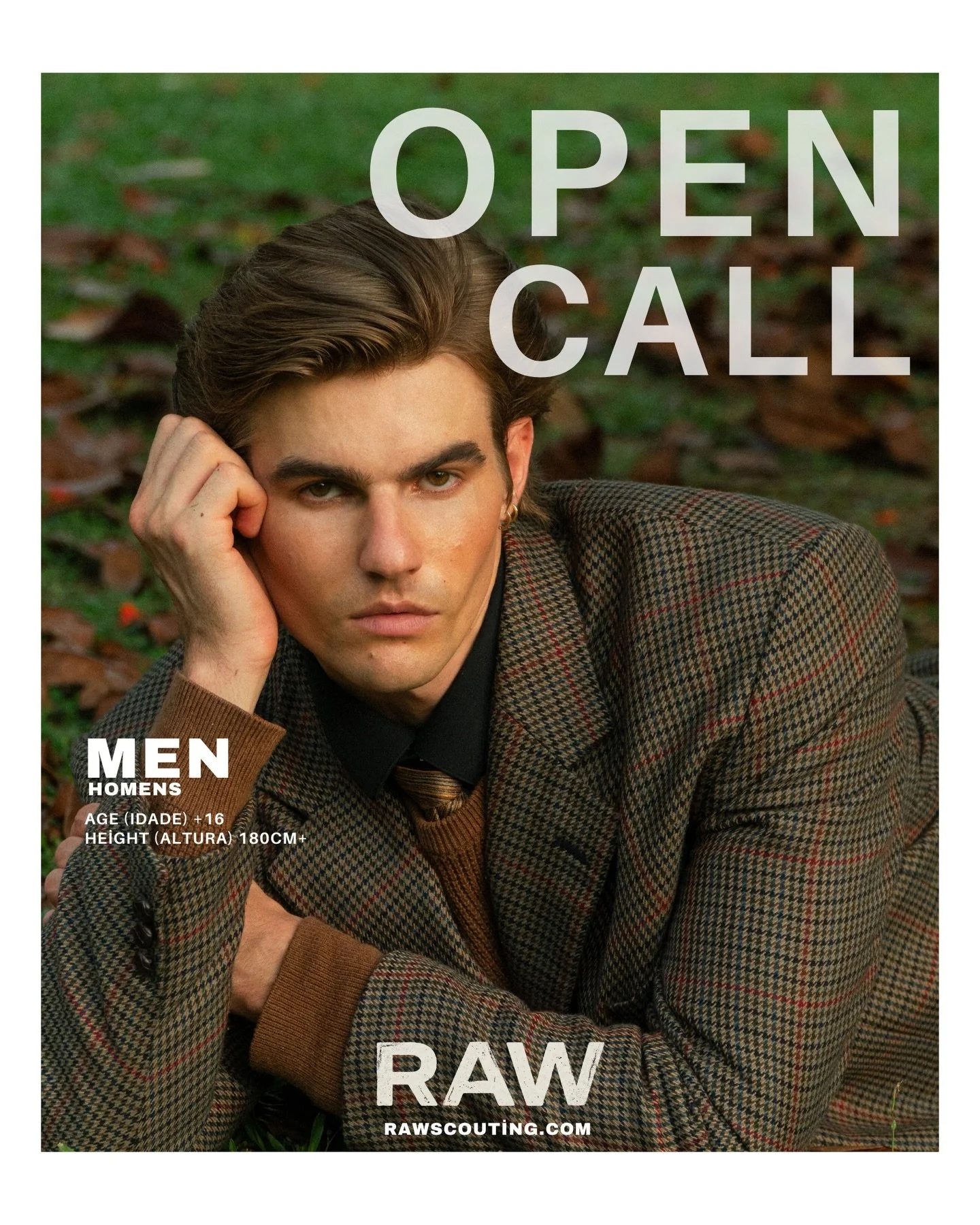 MALE MODEL CALL ⭐️

Requirements:
&bull; 16+ years old
&bull; 180cm+

We are scouting new faces for international placement through selected Mother Agencies.

If you meet the requirements, apply.

Send natural polaroids (no filters) + height + age vi