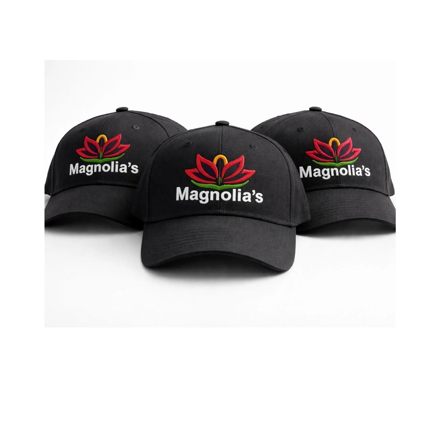bordado de gorras personalizadas para empresa de lawn service Magnolia uniformes corporativos en Naples Florida.