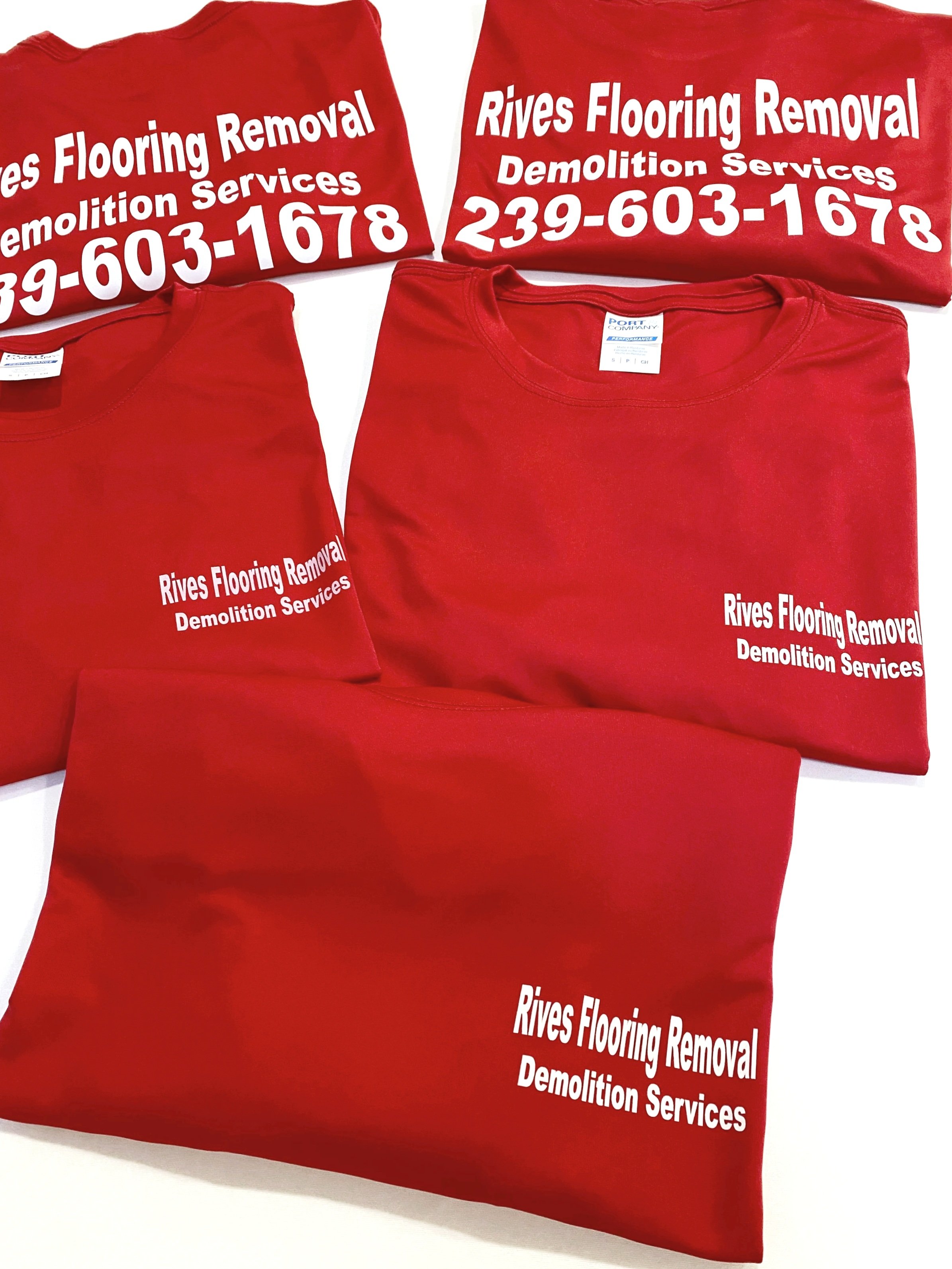 Impresión DTF en camisas corporativas para empresa en Naples, Florida