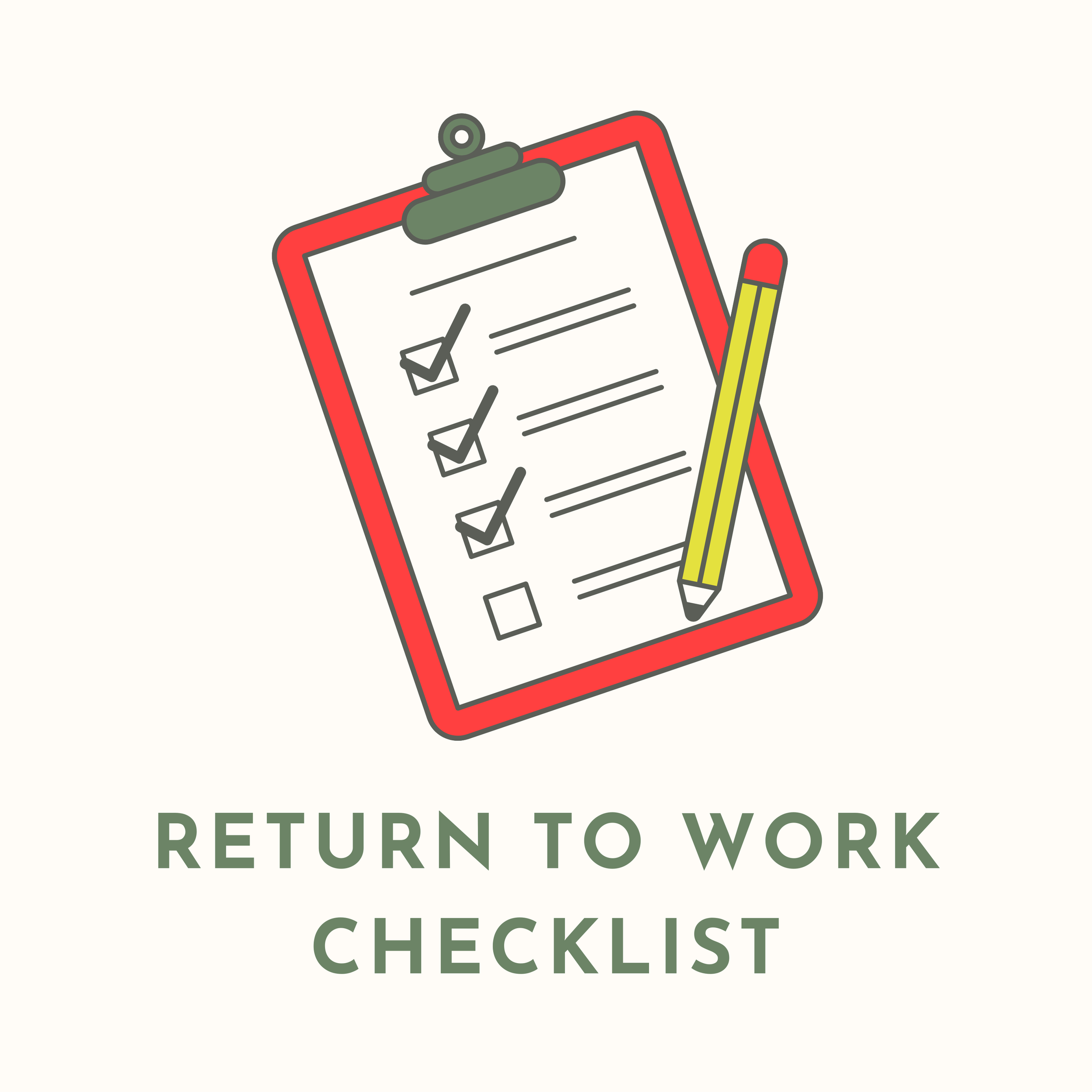 Return to Work Checklist