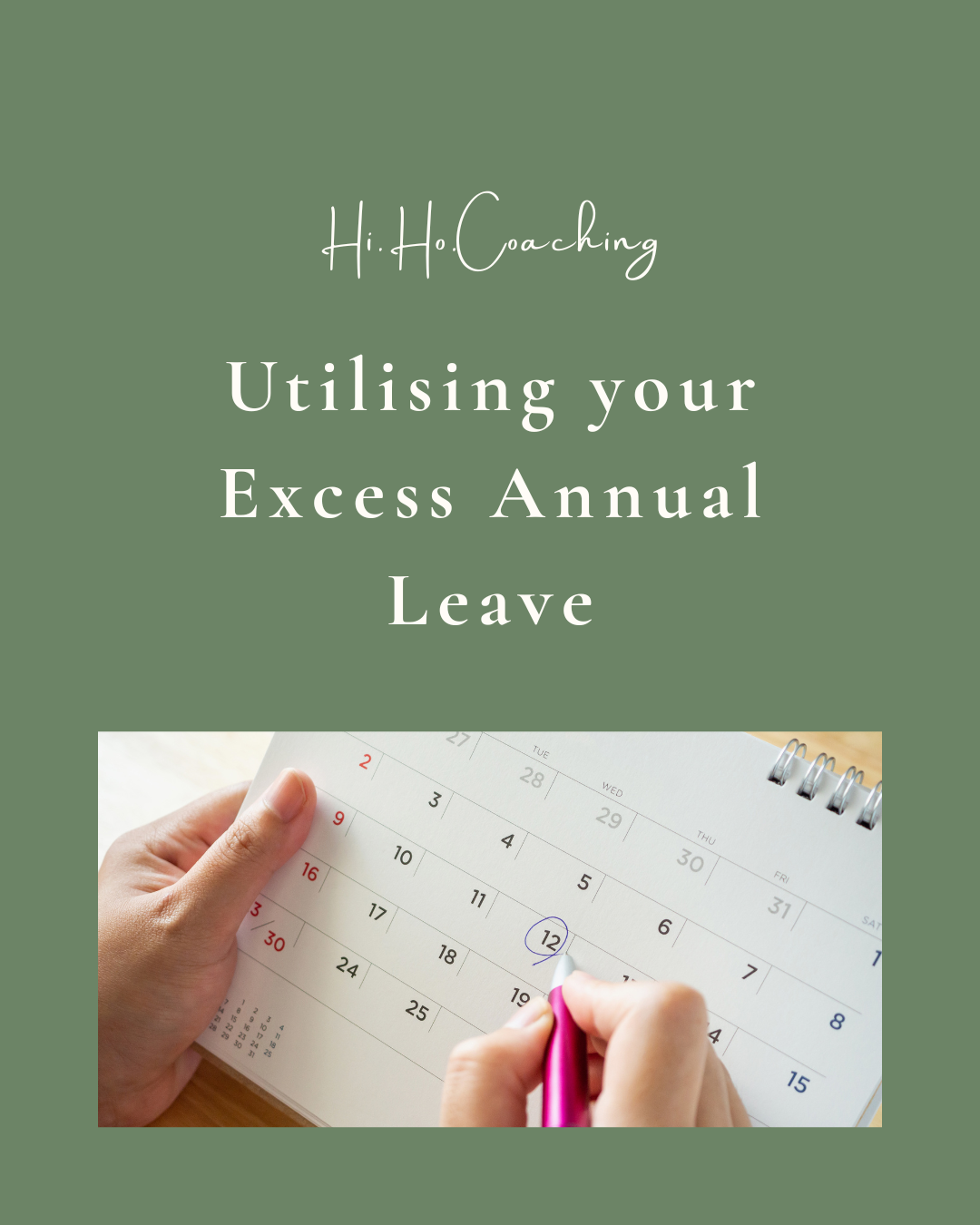 Utilising your Excess Annual Leave