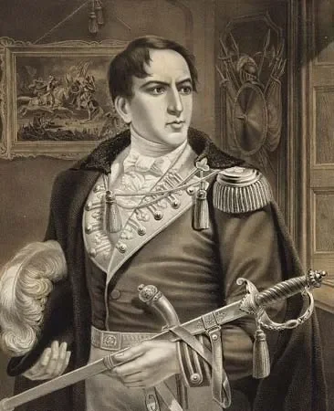 A portrait of Robert Emmet.