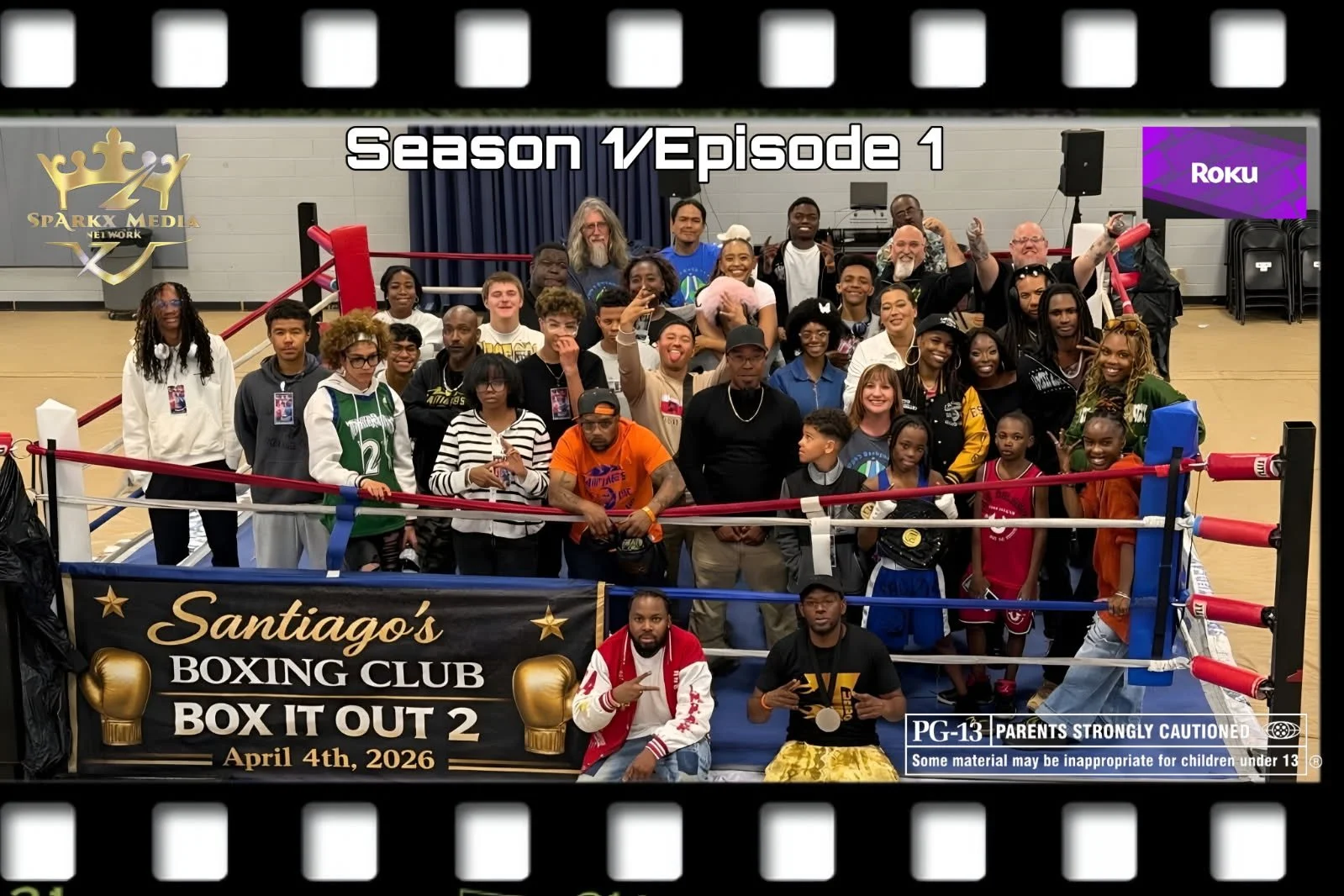 Live broadcast production setup and audience engagement during Box It Out II.