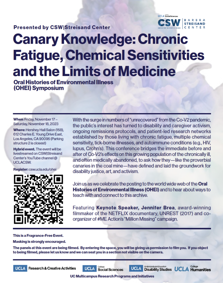 Canary Knowledge: Chronic Fatigue, Chemical Sensitivities and the Limits of Medicine