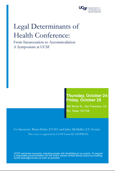 Legal Determinants of Health Conference: From Incarceration to Accommodation 
