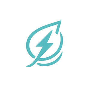 A leaf icon with a lightning bolt in the center representing climate and energy advocacy.