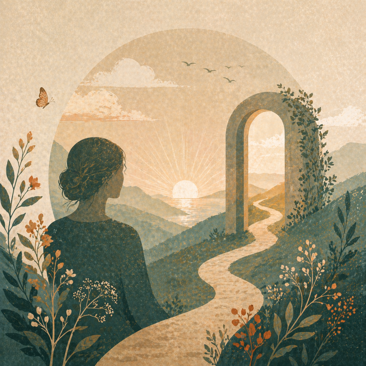 Re-entry therapy for life transitions, cancer survivorship, and grief