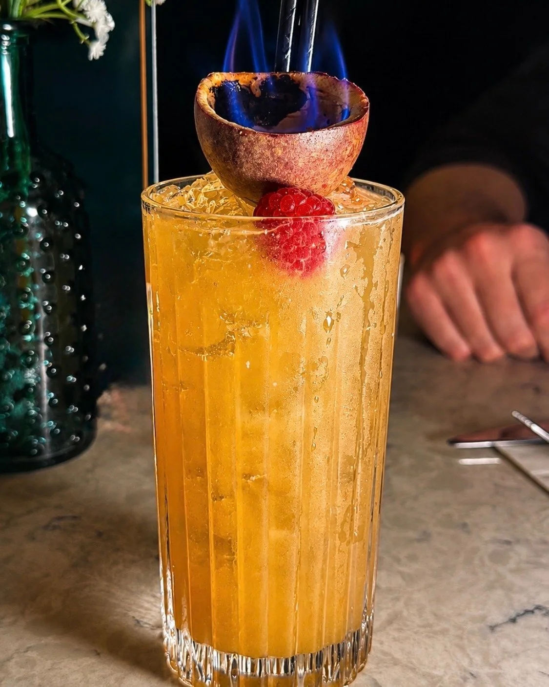 NEW COCKTAIL ALERT 🚨🍹
Meet our signature Rum Punch... and yes, it's served on fire. 🔥
Crafted by our expert mixologists, this tropical favourite blends Havana 3, Havana Spiced and Havana 7 with fresh lime, cranberry and orange juice, peach syrup a