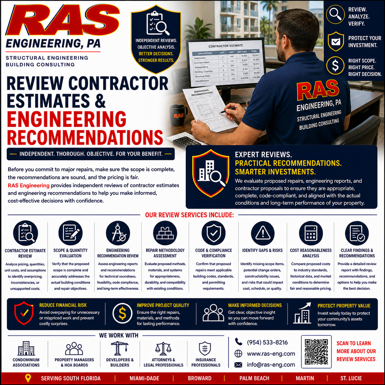 Review Contractor Estimates and Engineering recommendations