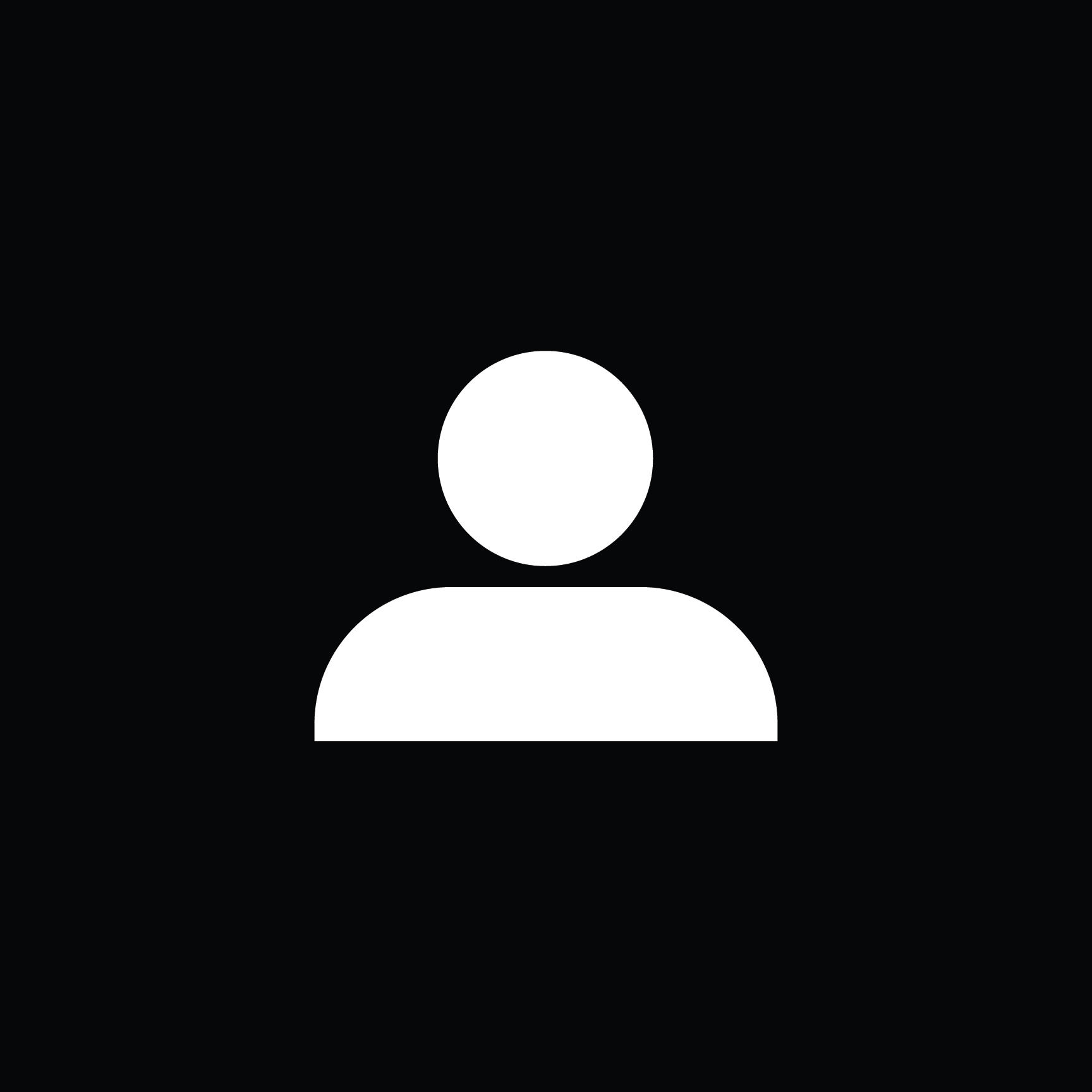 Generic user profile icon with a white silhouette of a person on a black background.