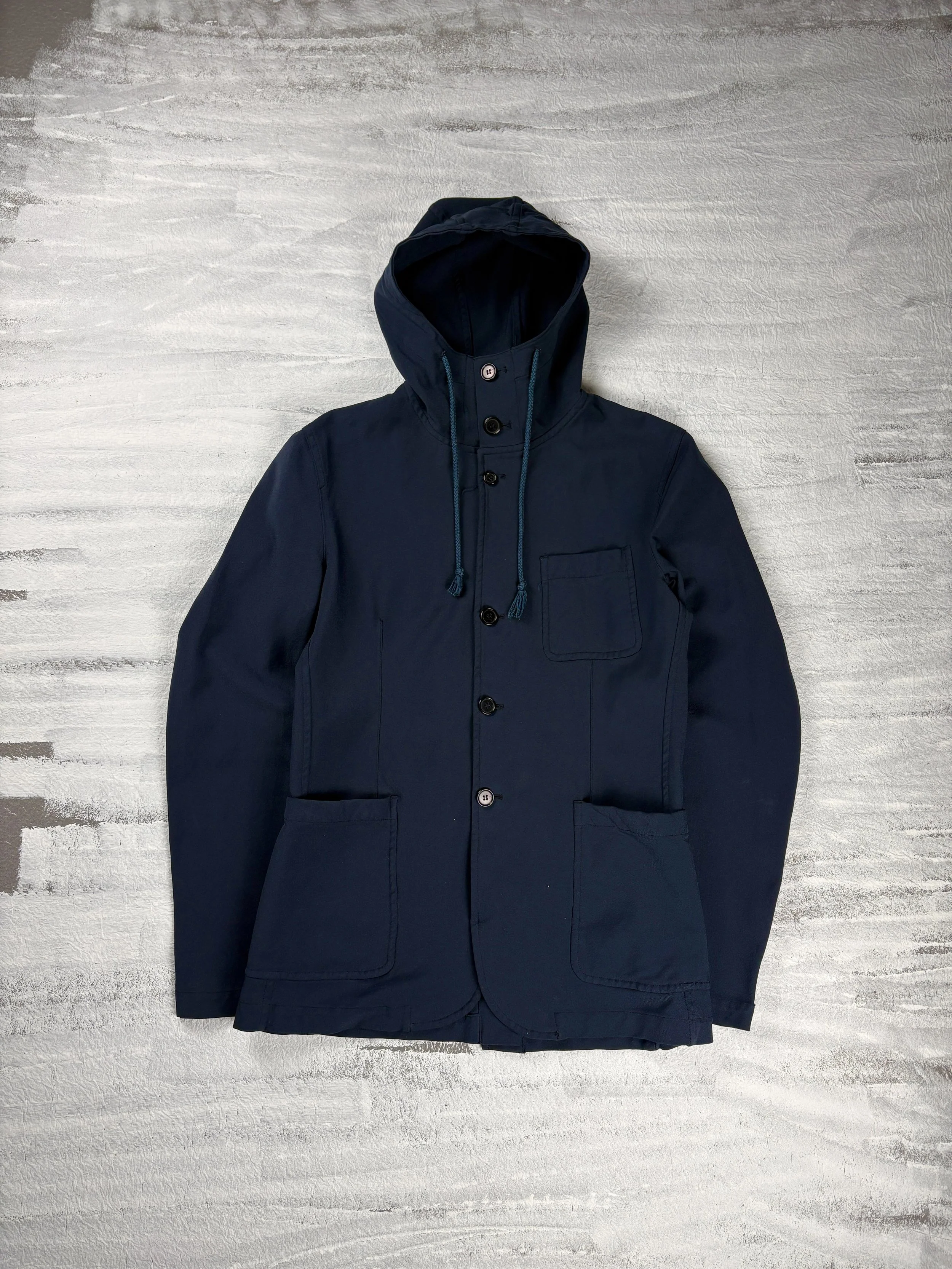 Comme des Garcons Shirt Hooded Jacket Navy