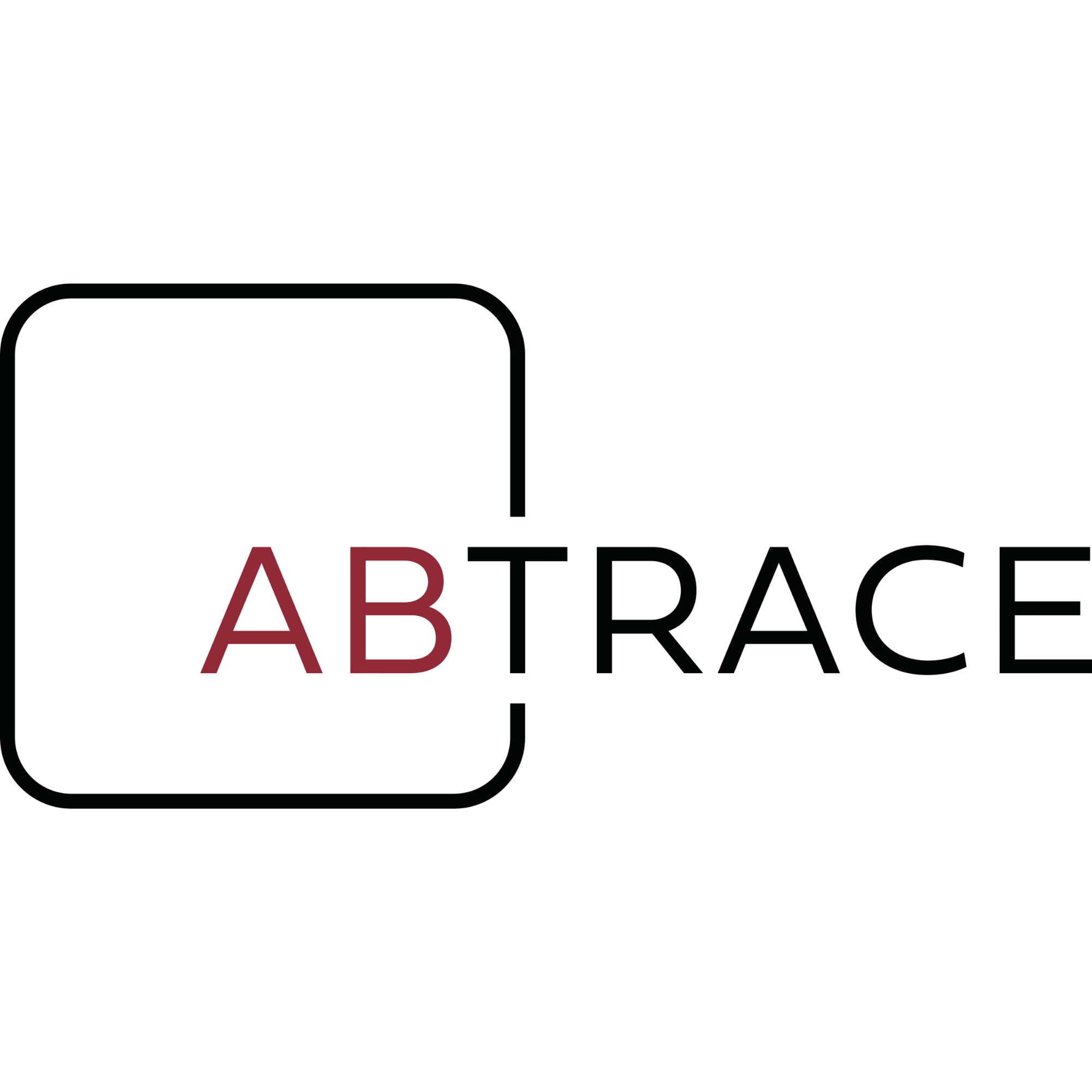 Diagram with labeled boxes depicting different types of abstract art, including digital, mixed media, and traditional, with a central focus on the word 'ABSTRACT' in red and black letters.