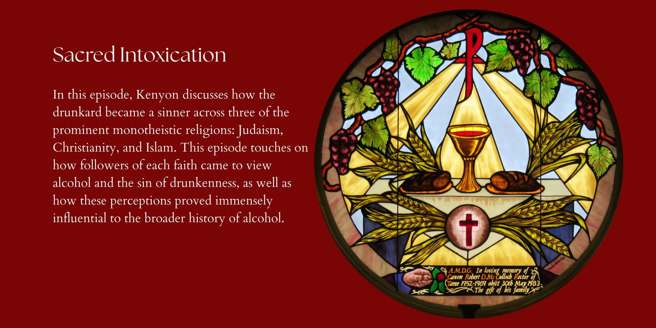 S1 Ep5: Sacred Intoxication