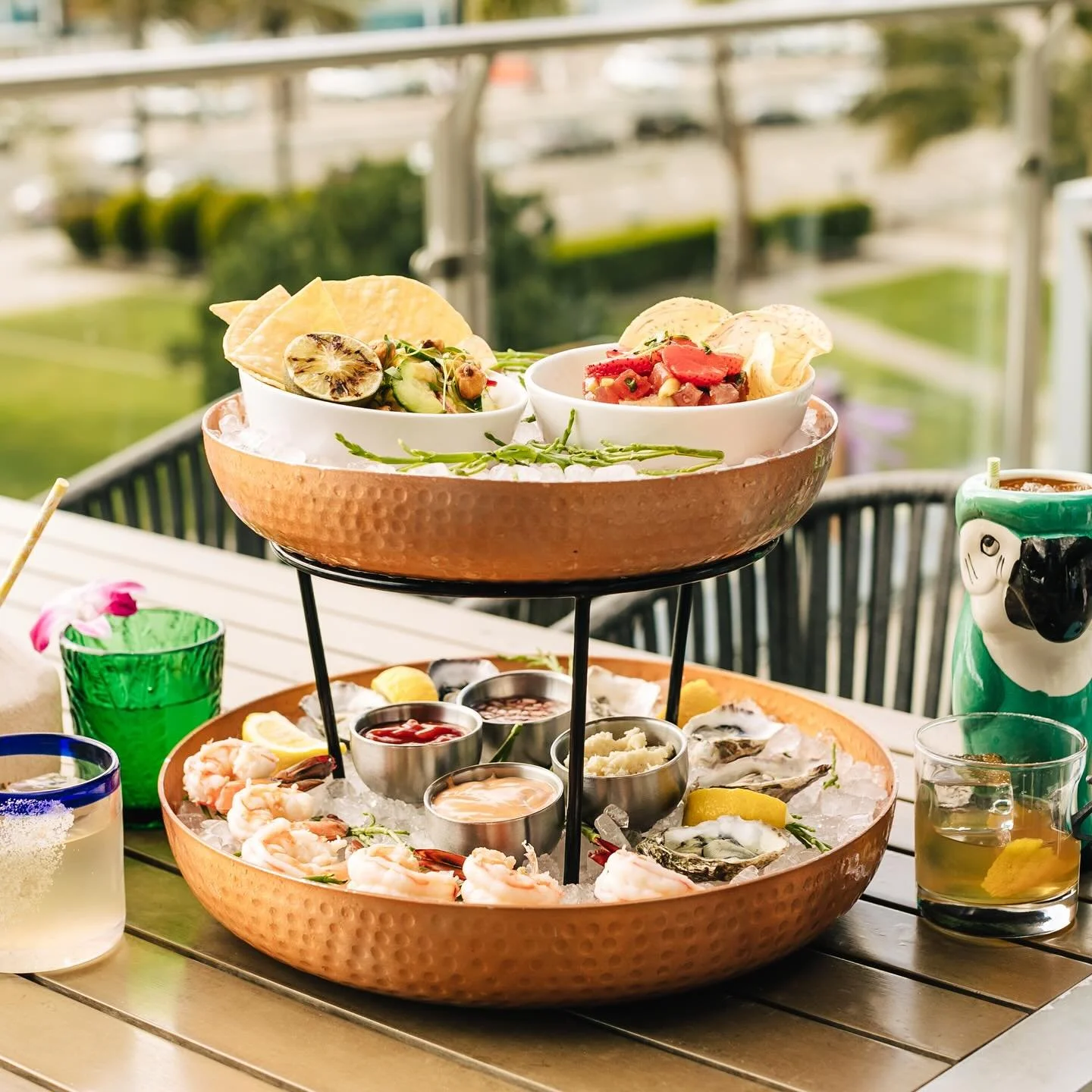 Hooked on Happy Hour? Join us every Sunday through Wednesday from 4&ndash;6pm for a lineup of delicious specials that&rsquo;ll make your taste buds sing, including:
.
🌮 Dorado Fish Tacos &ndash; corn tortillas packed with avocado smash, grilled onio