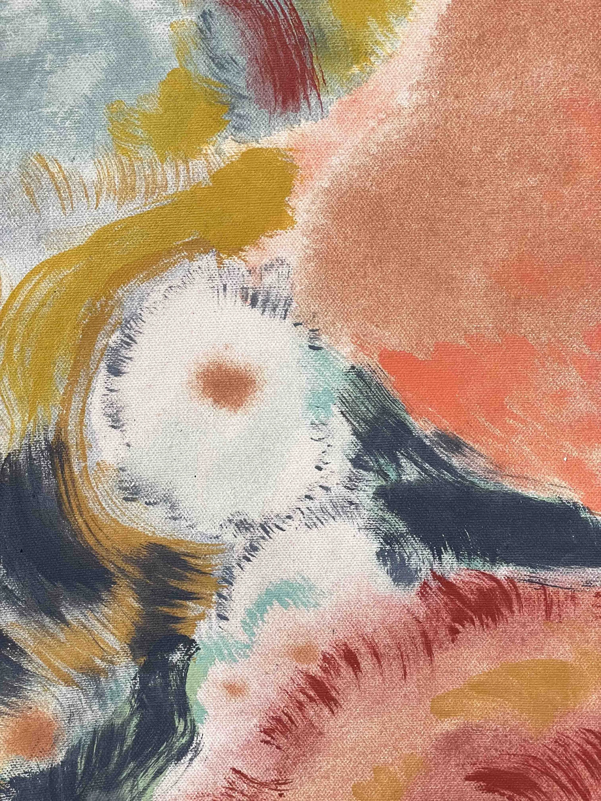 Detail, Acrylic painting on canvas. Charlotte Ruby Campbell