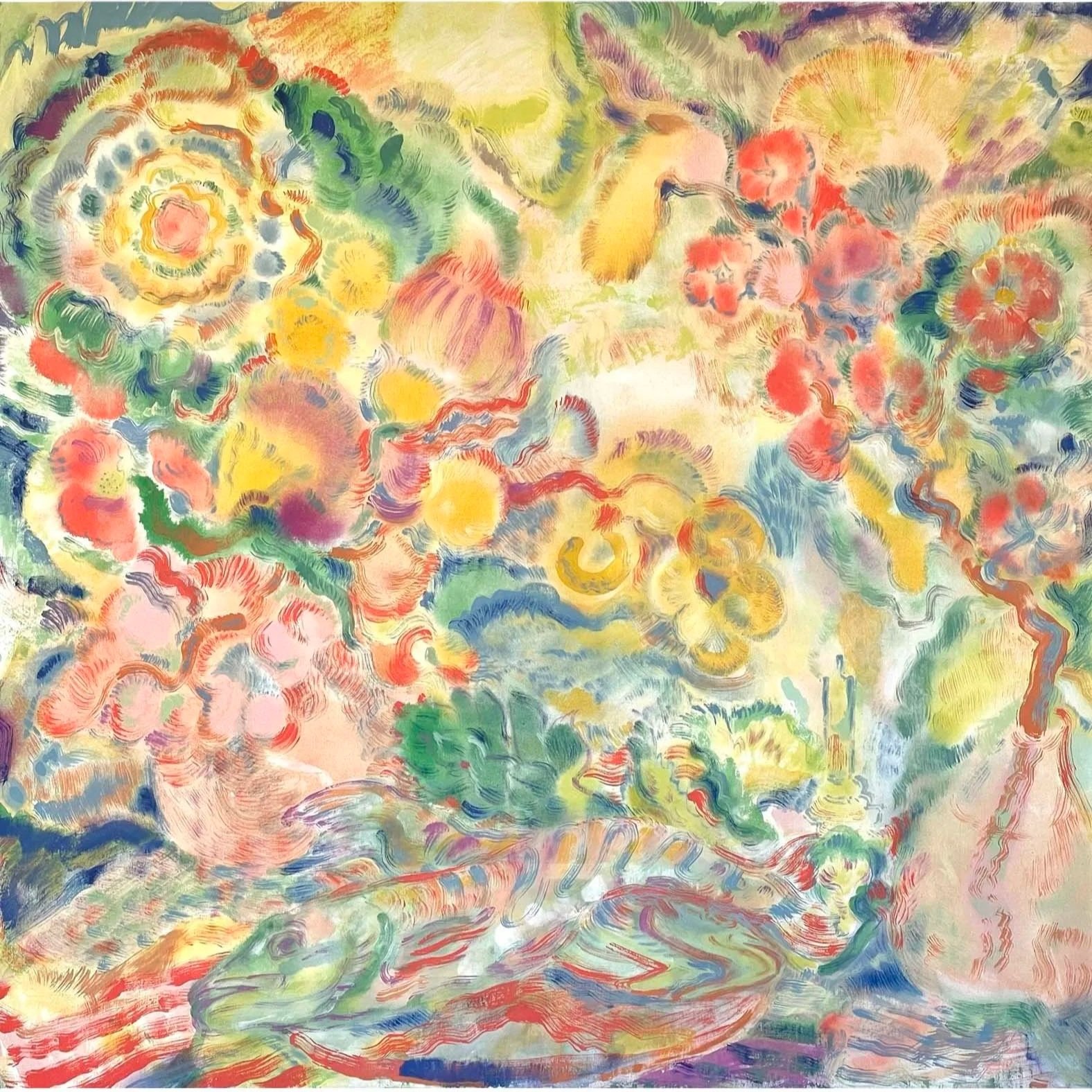 Spring Table, Acrylic on canvas