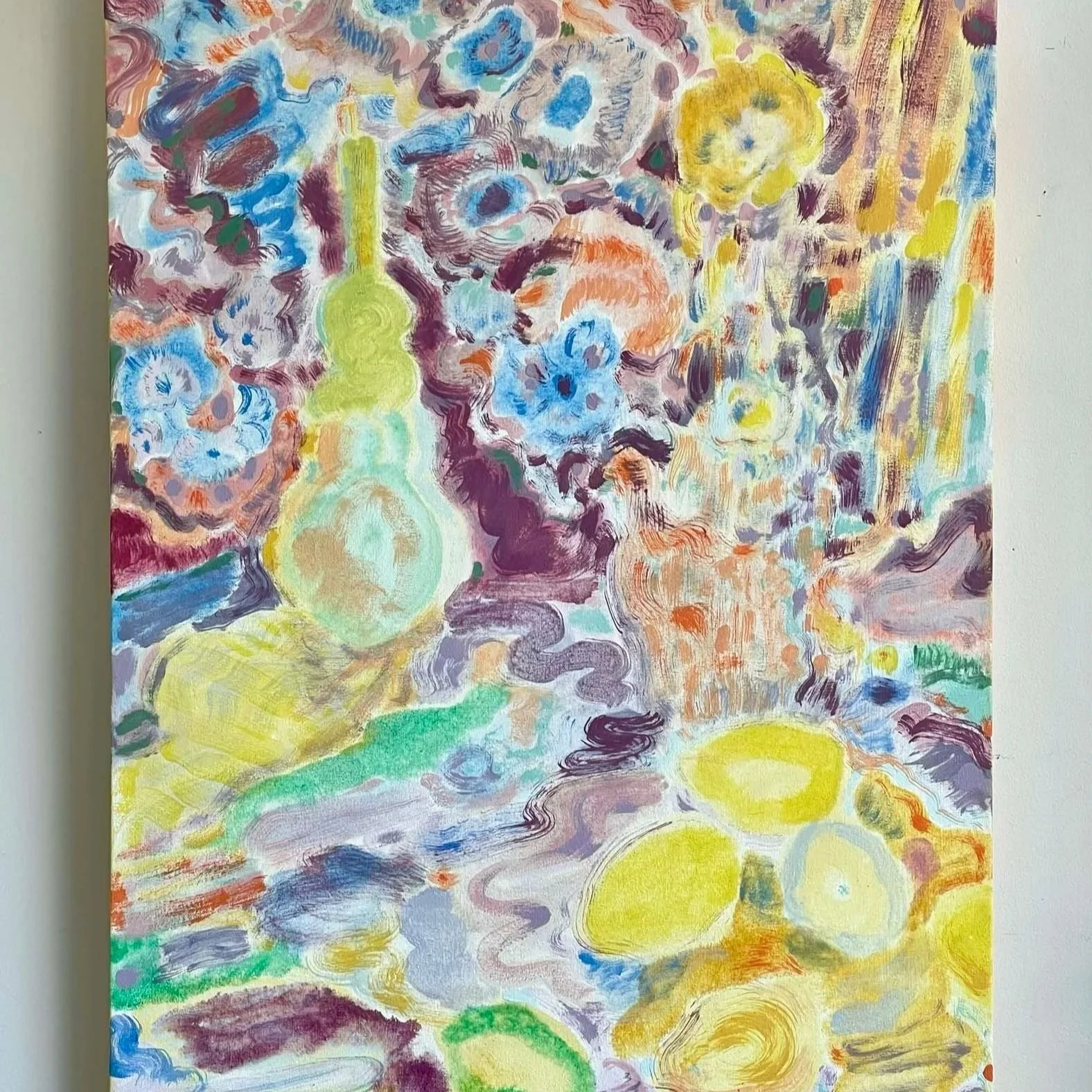 Plum Street Meyer Lemons, Acrylic on canvas