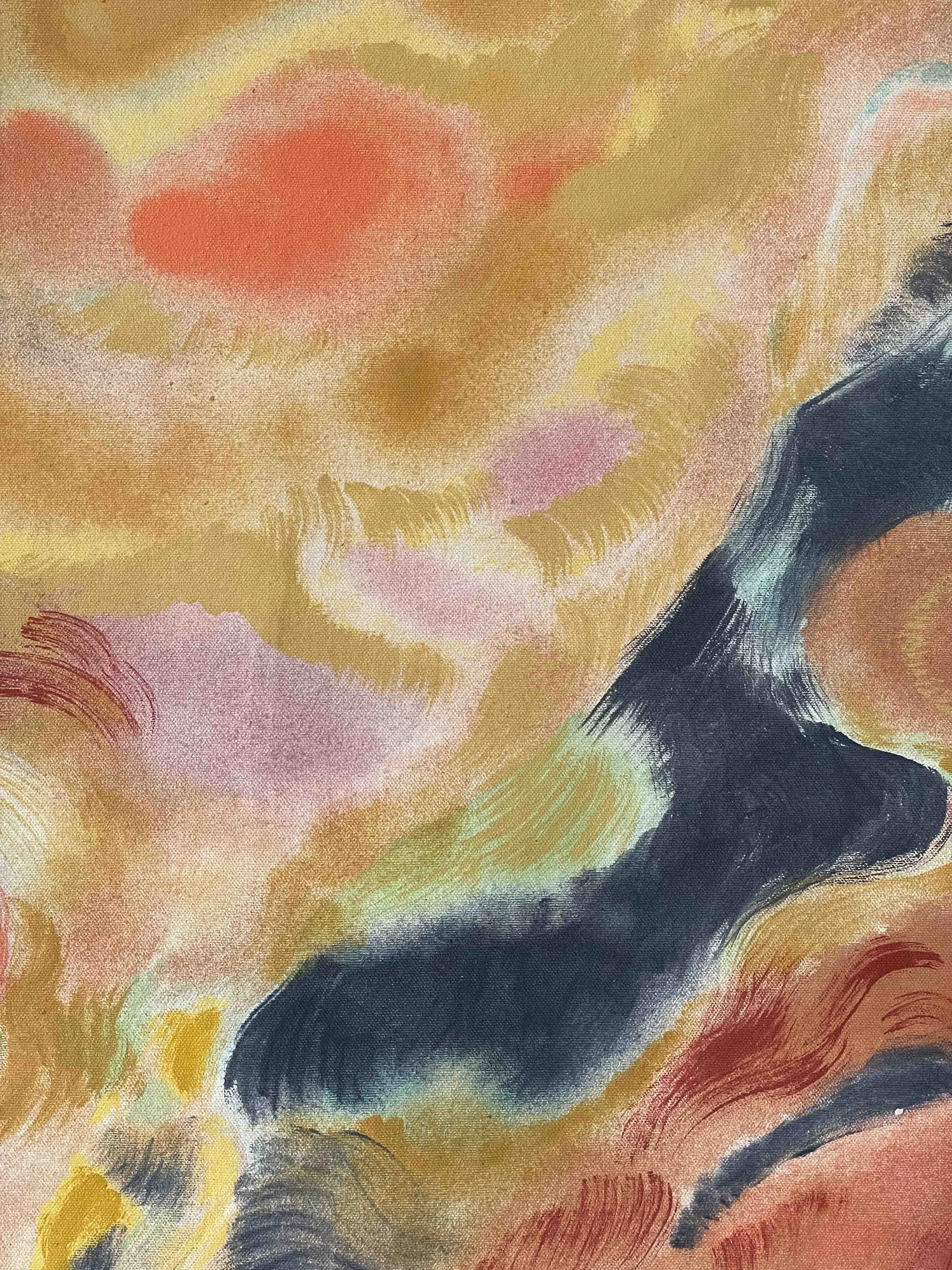 Detail, Acrylic painting on canvas. Charlotte Ruby Campbell