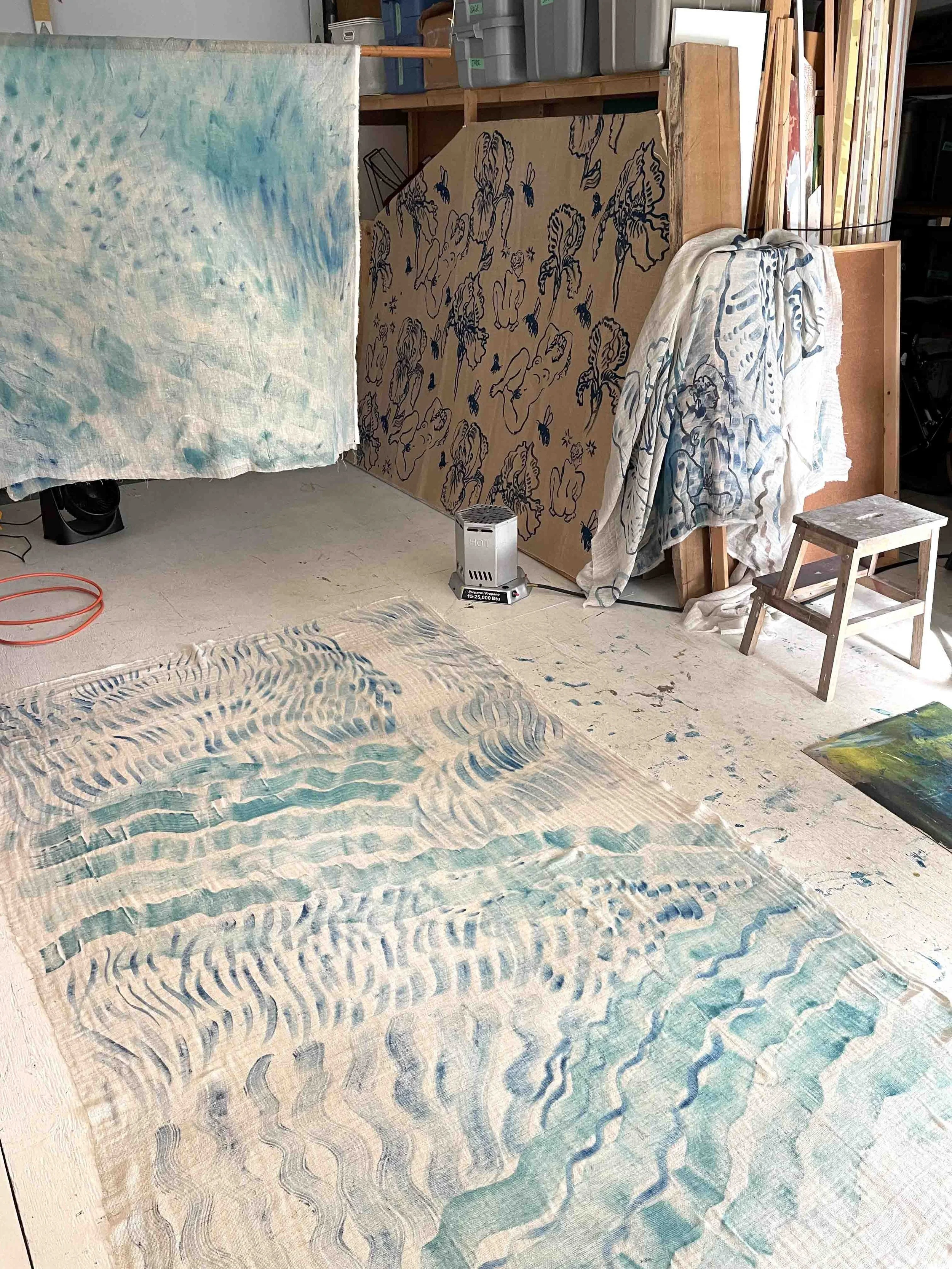 Hand screenprinted textiles